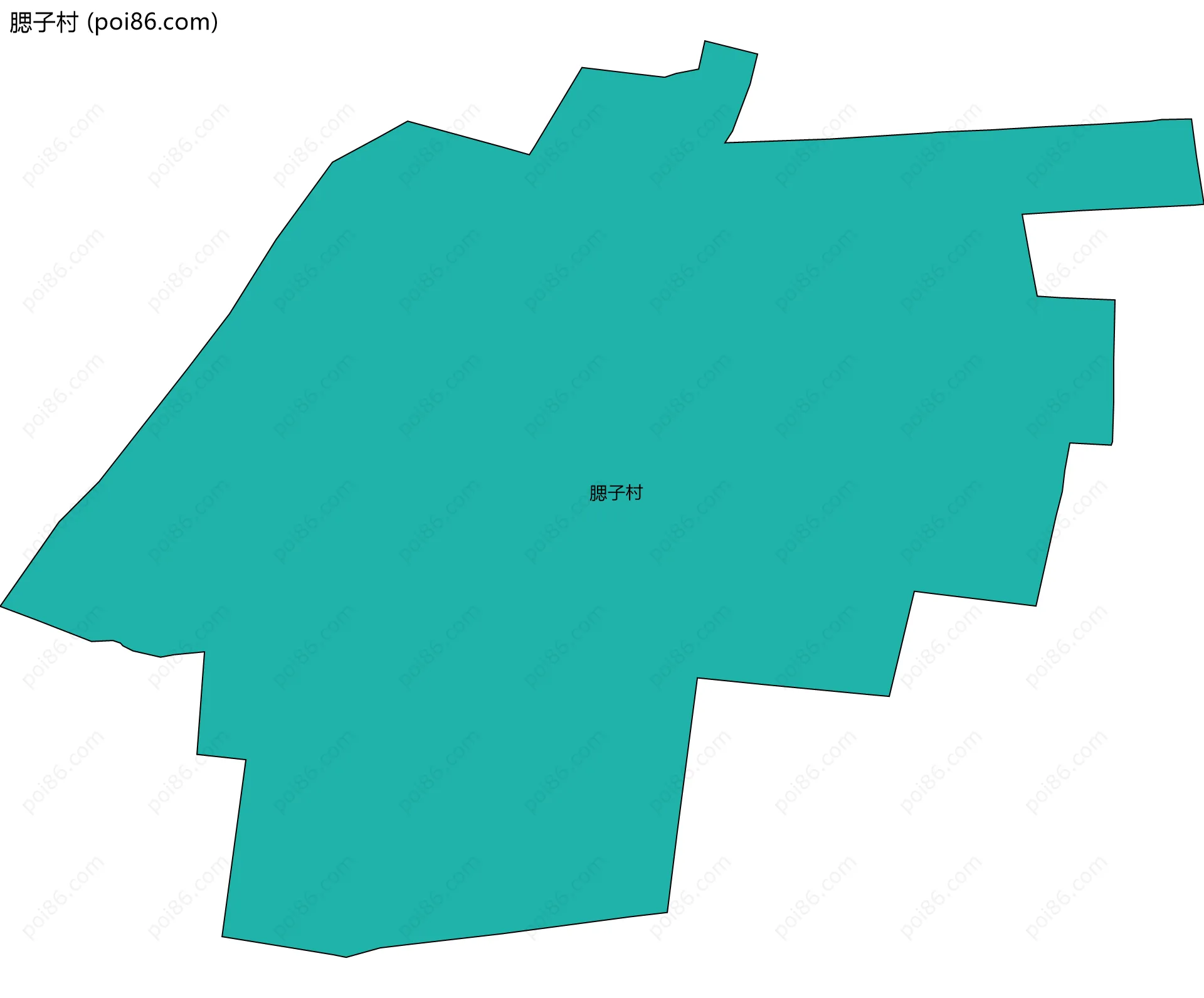 腮子村边界地图