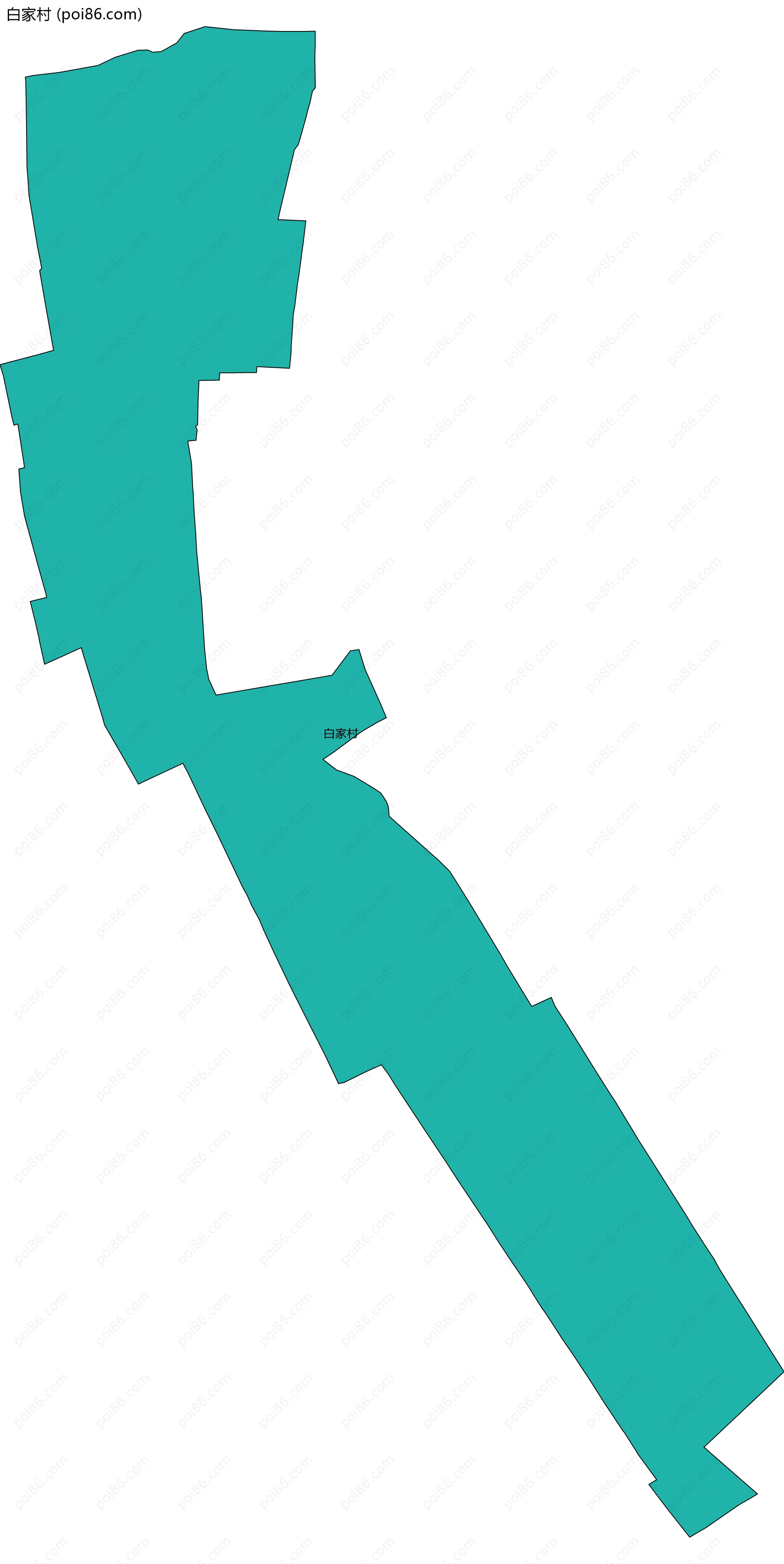 白家村边界地图