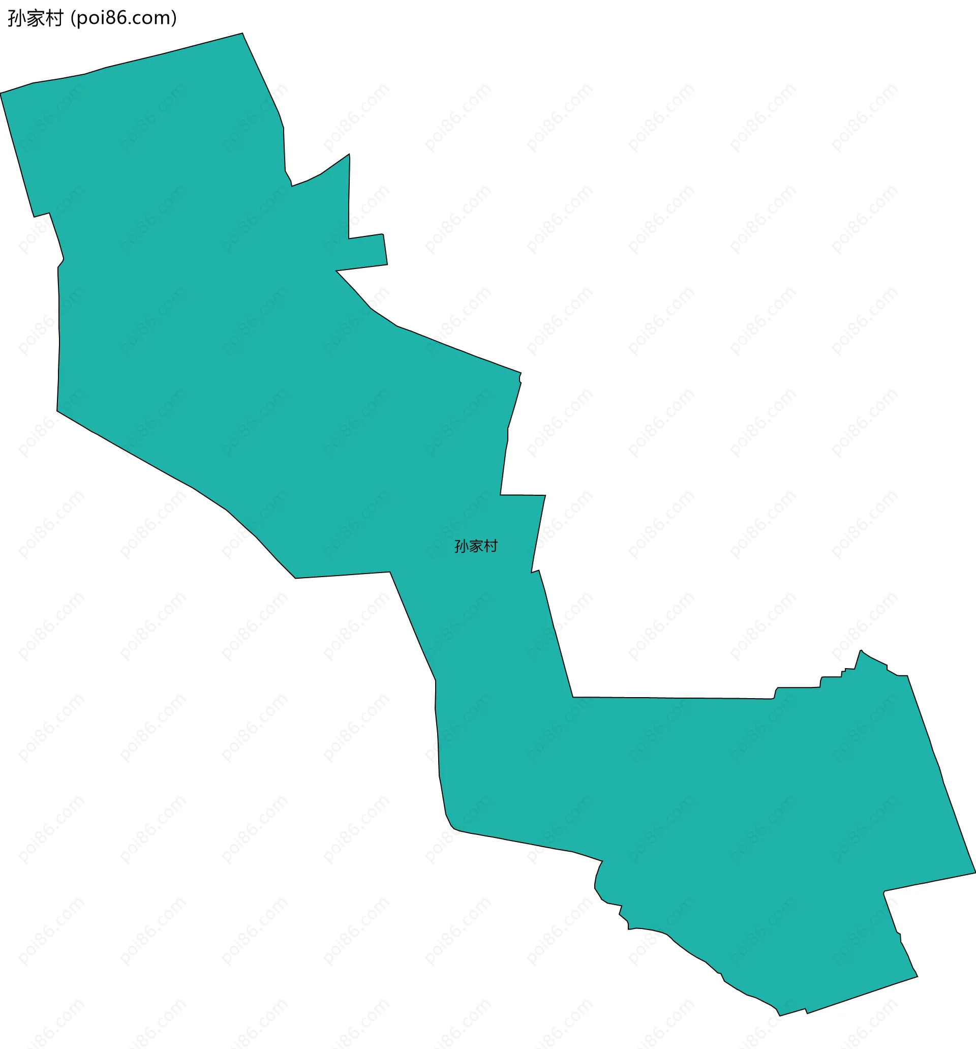 孙家村边界地图