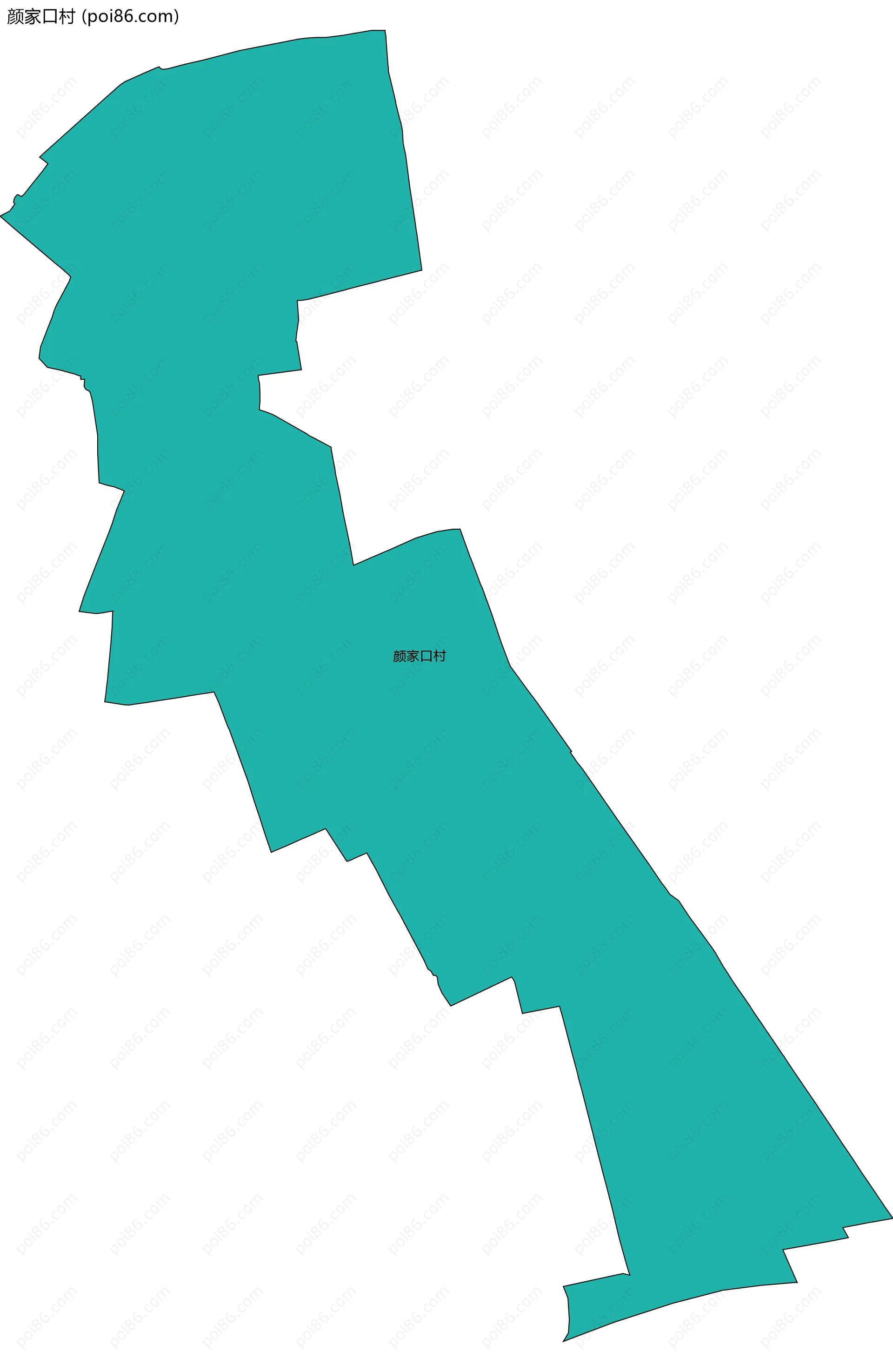 颜家口村边界地图