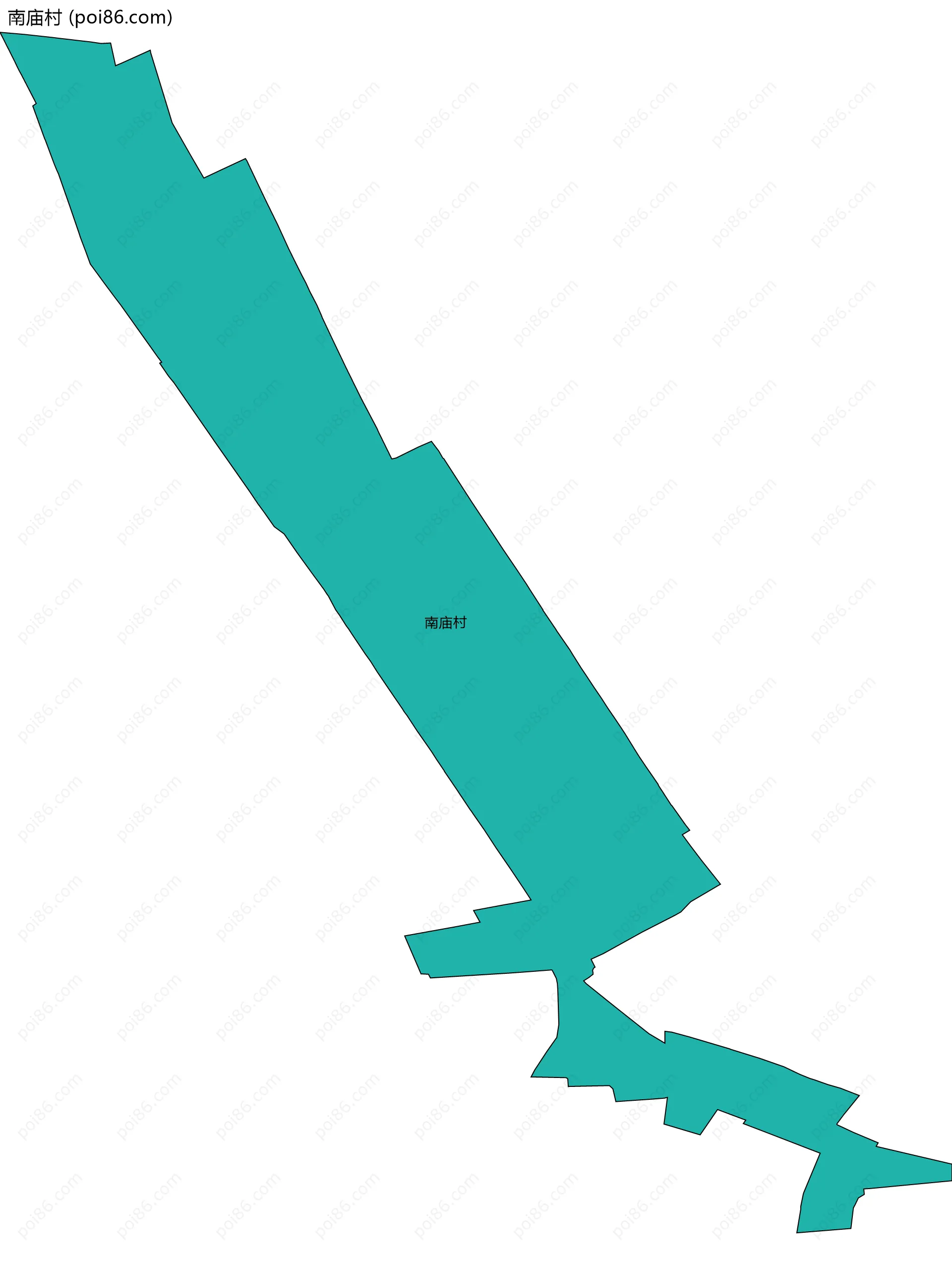 南庙村边界地图