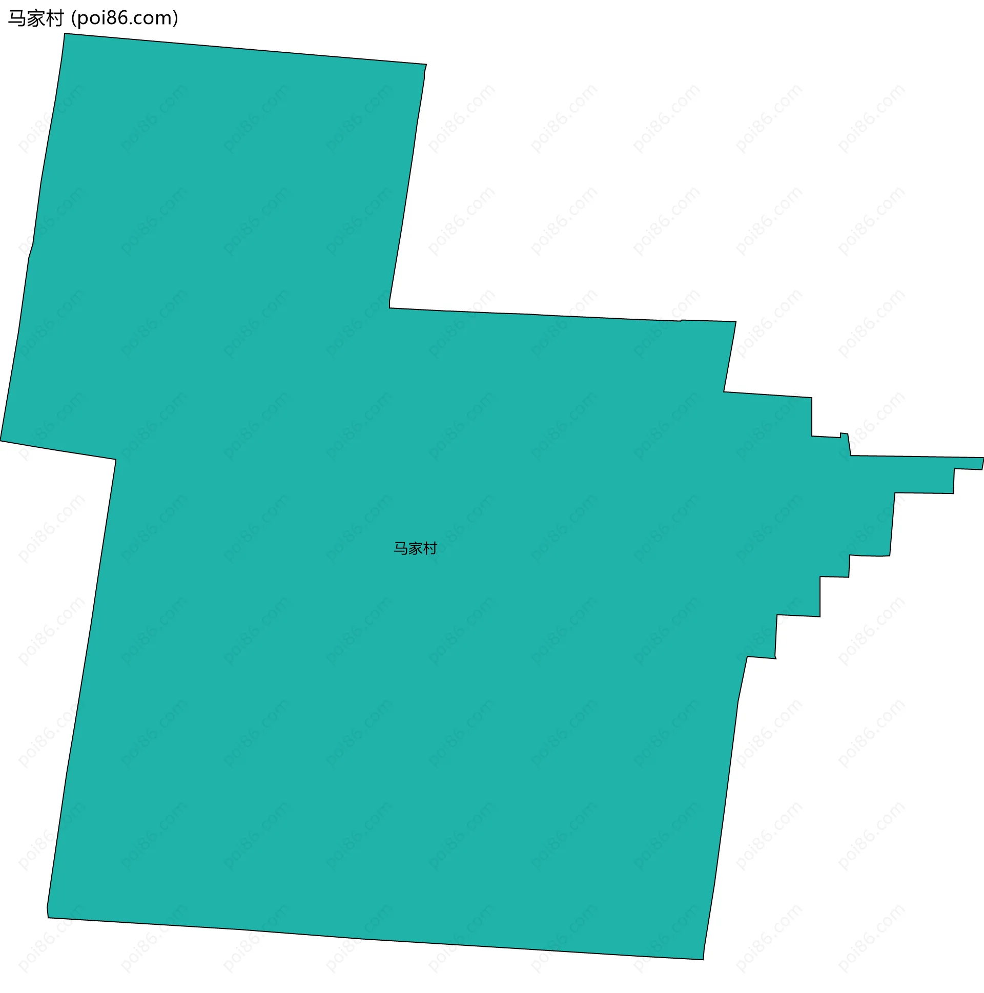 马家村边界地图