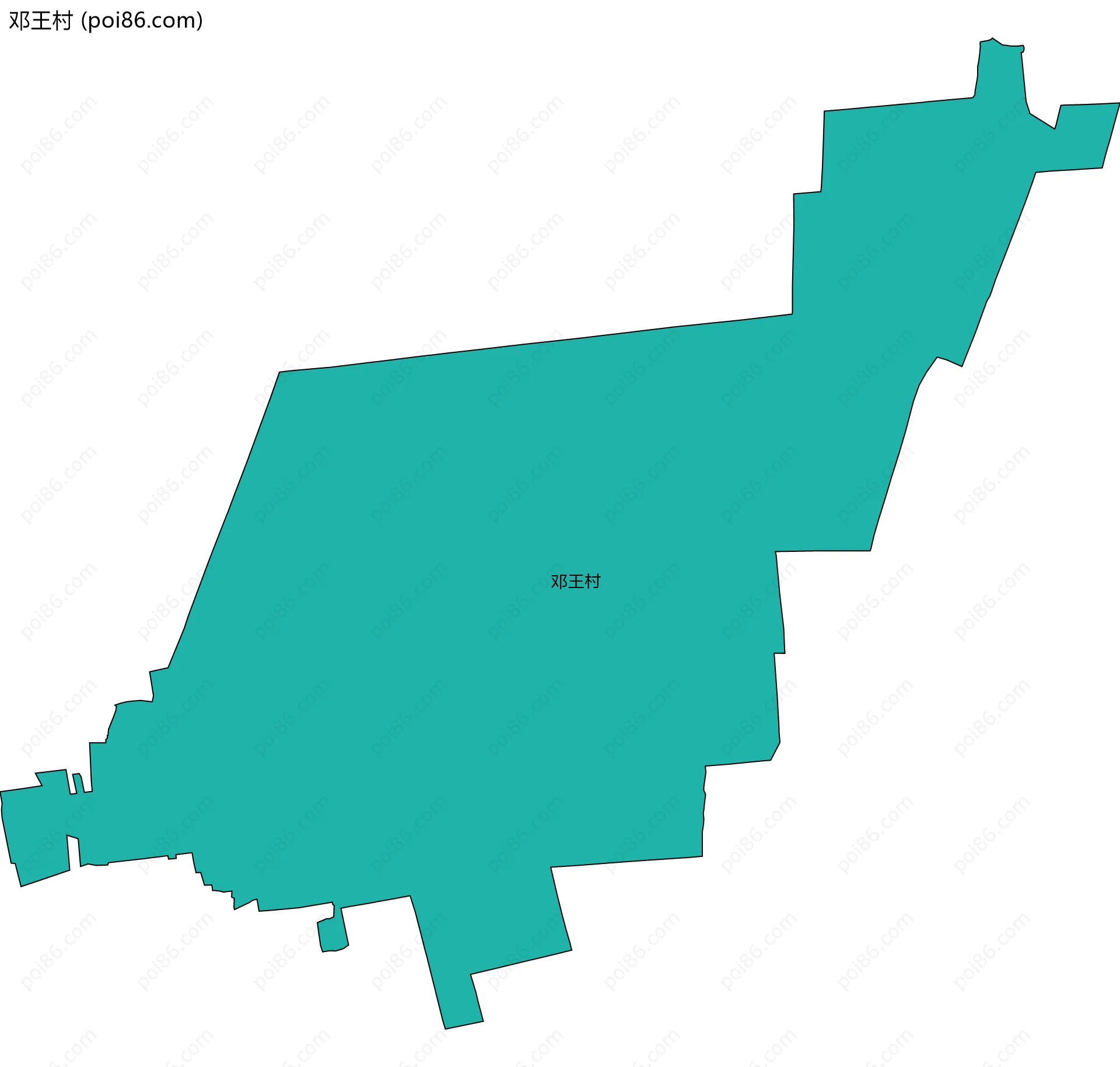 邓王村边界地图