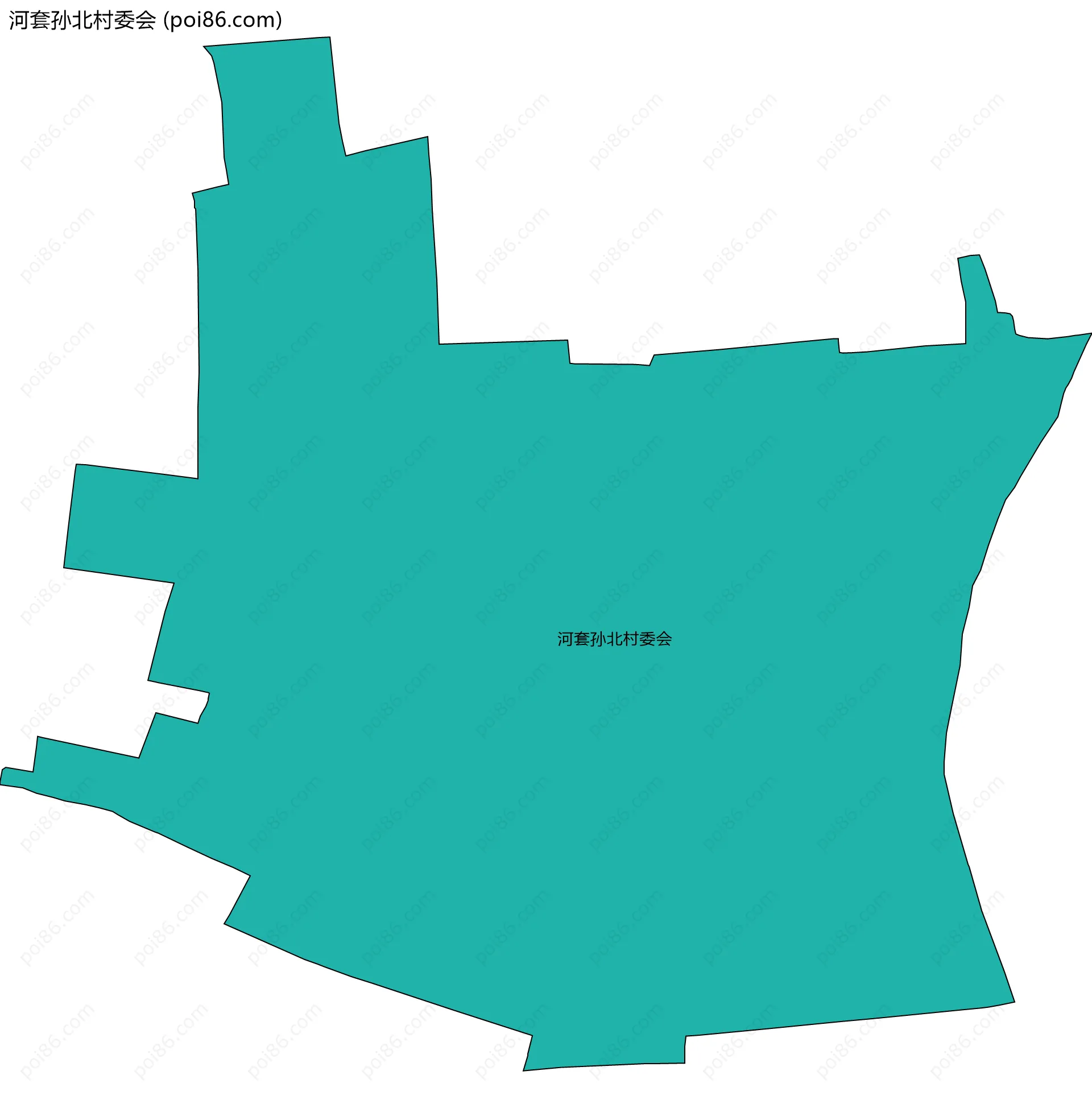 河套孙北村委会边界地图