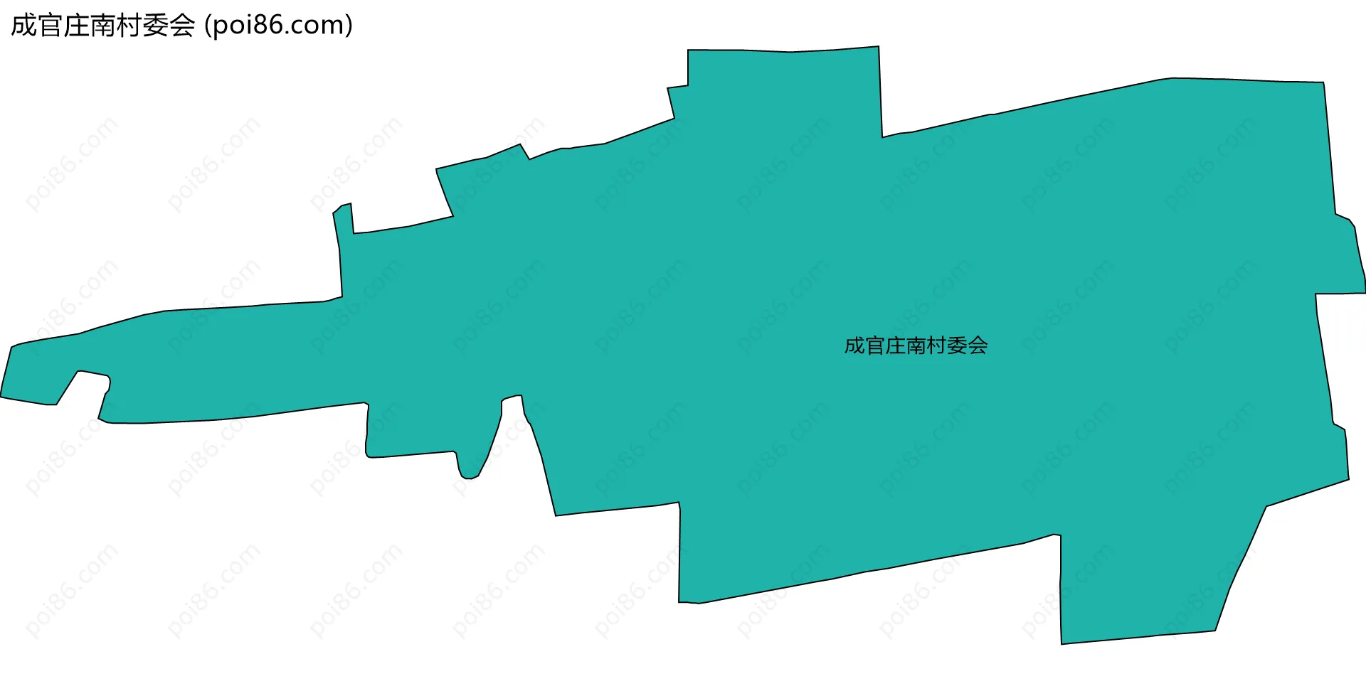 成官庄南村委会边界地图