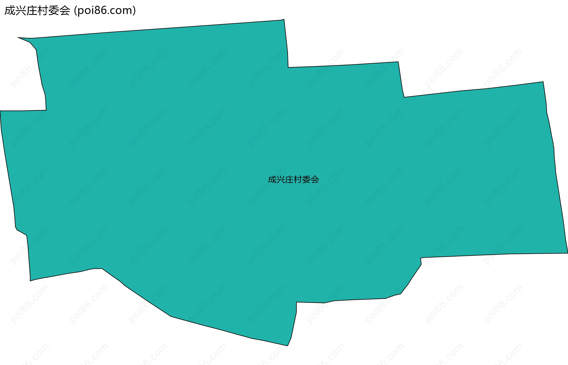 成兴庄村委会边界地图