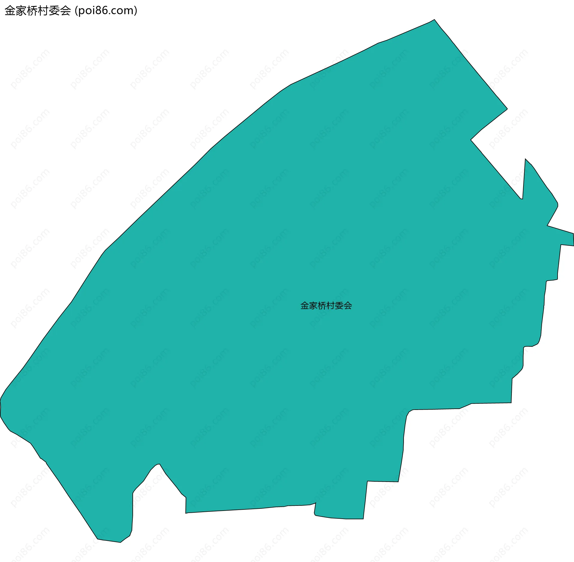金家桥村委会边界地图