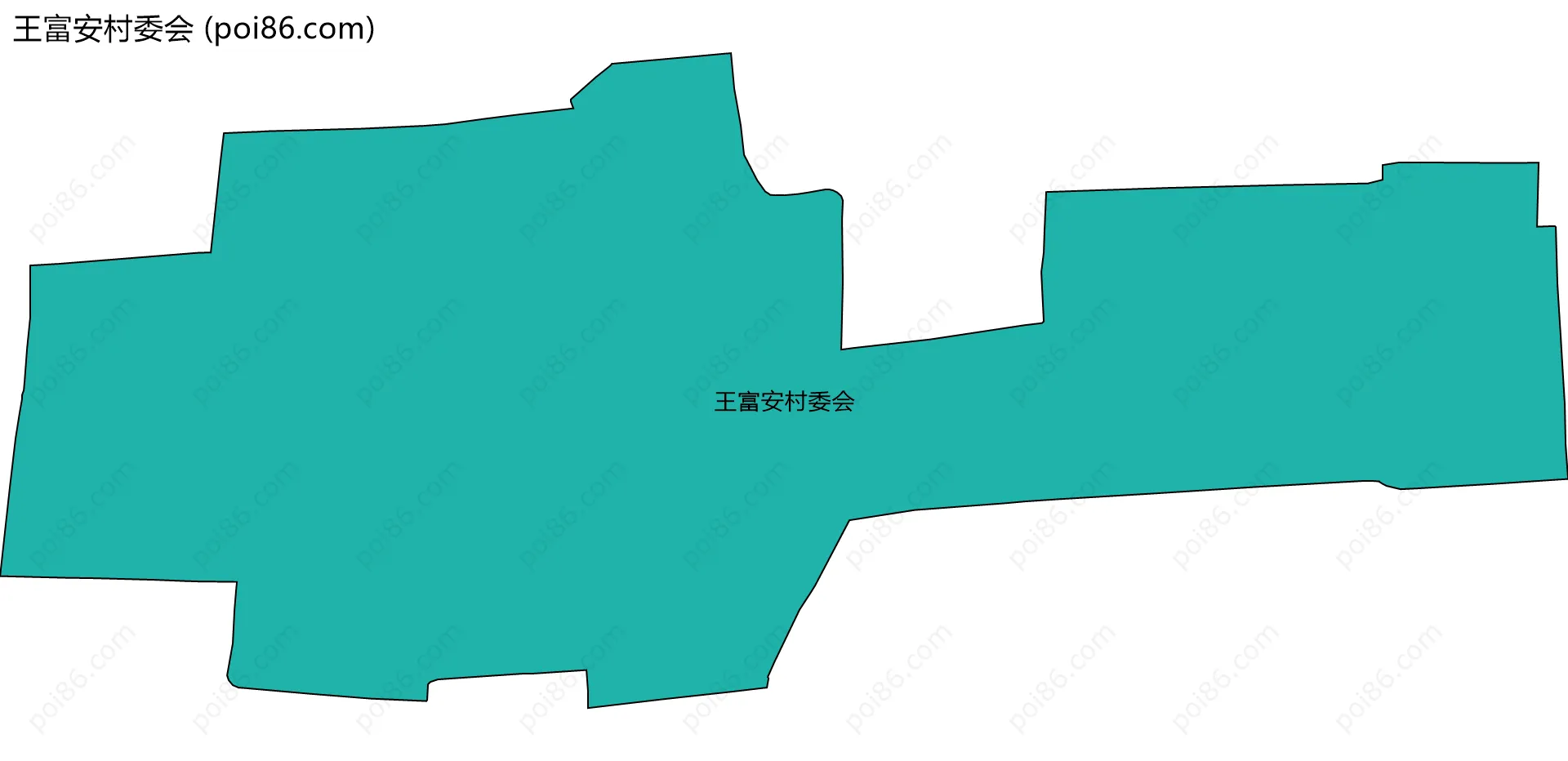 王富安村委会边界地图