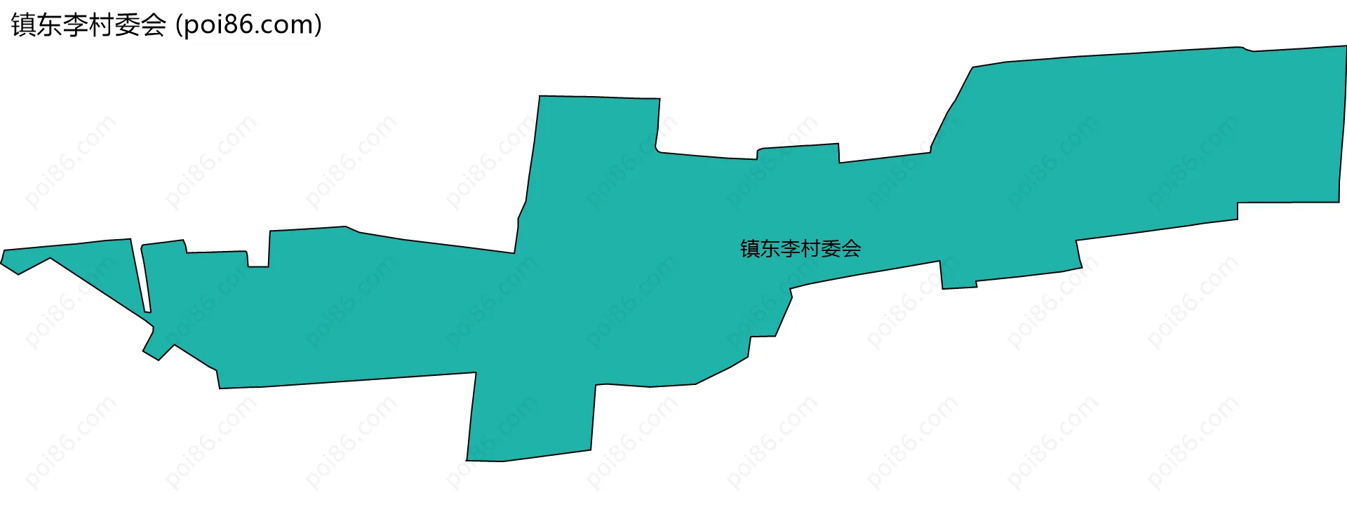镇东李村委会边界地图