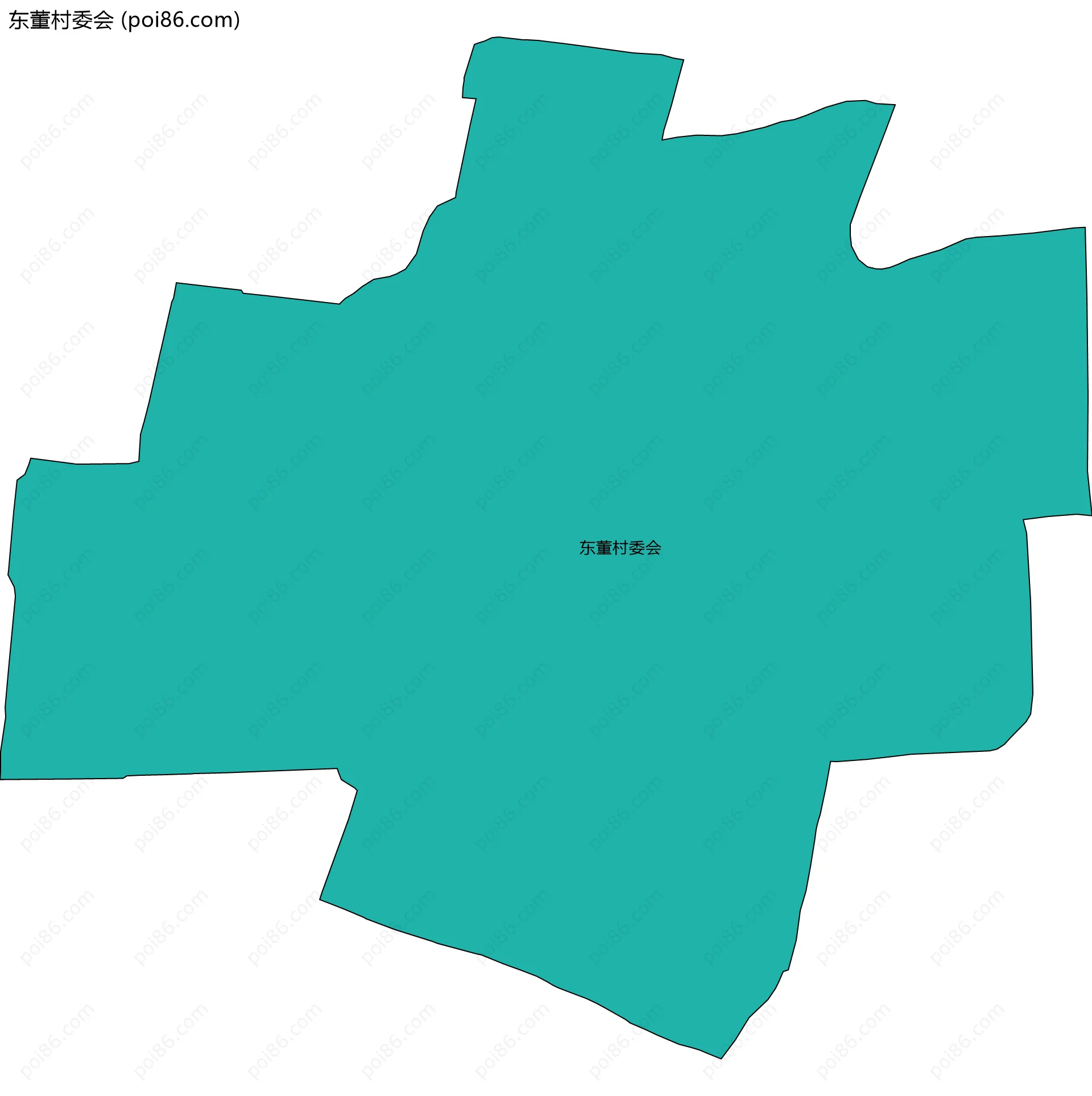 东董村委会边界地图