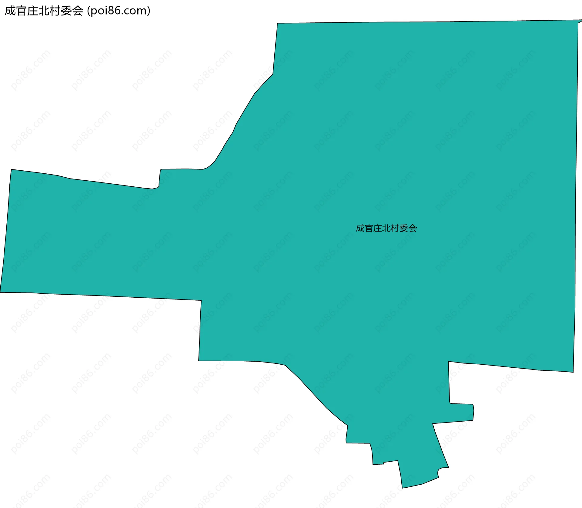 成官庄北村委会边界地图
