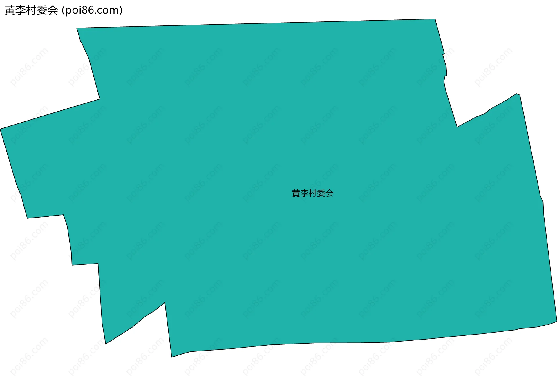 黄李村委会边界地图