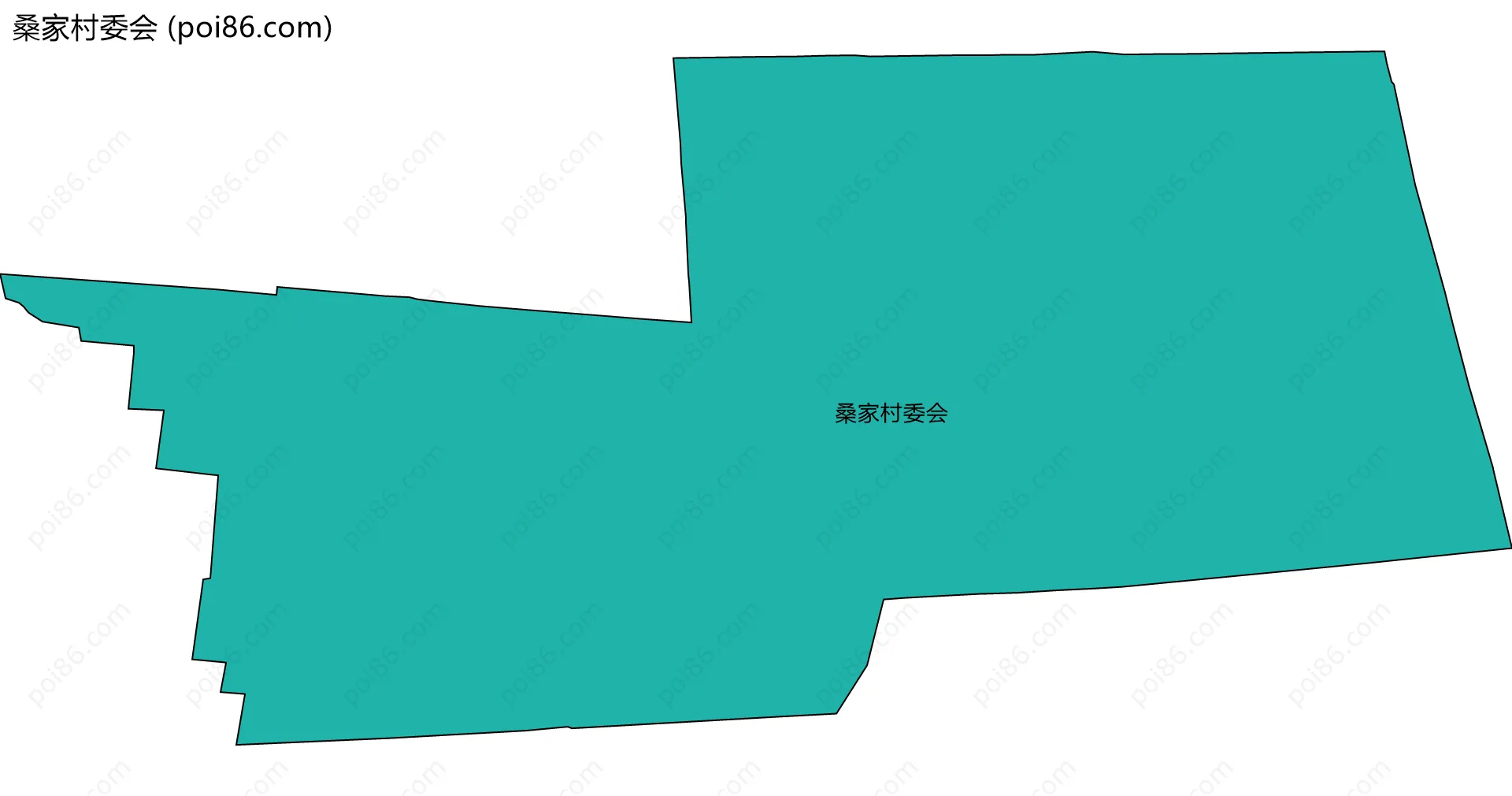 桑家村委会边界地图
