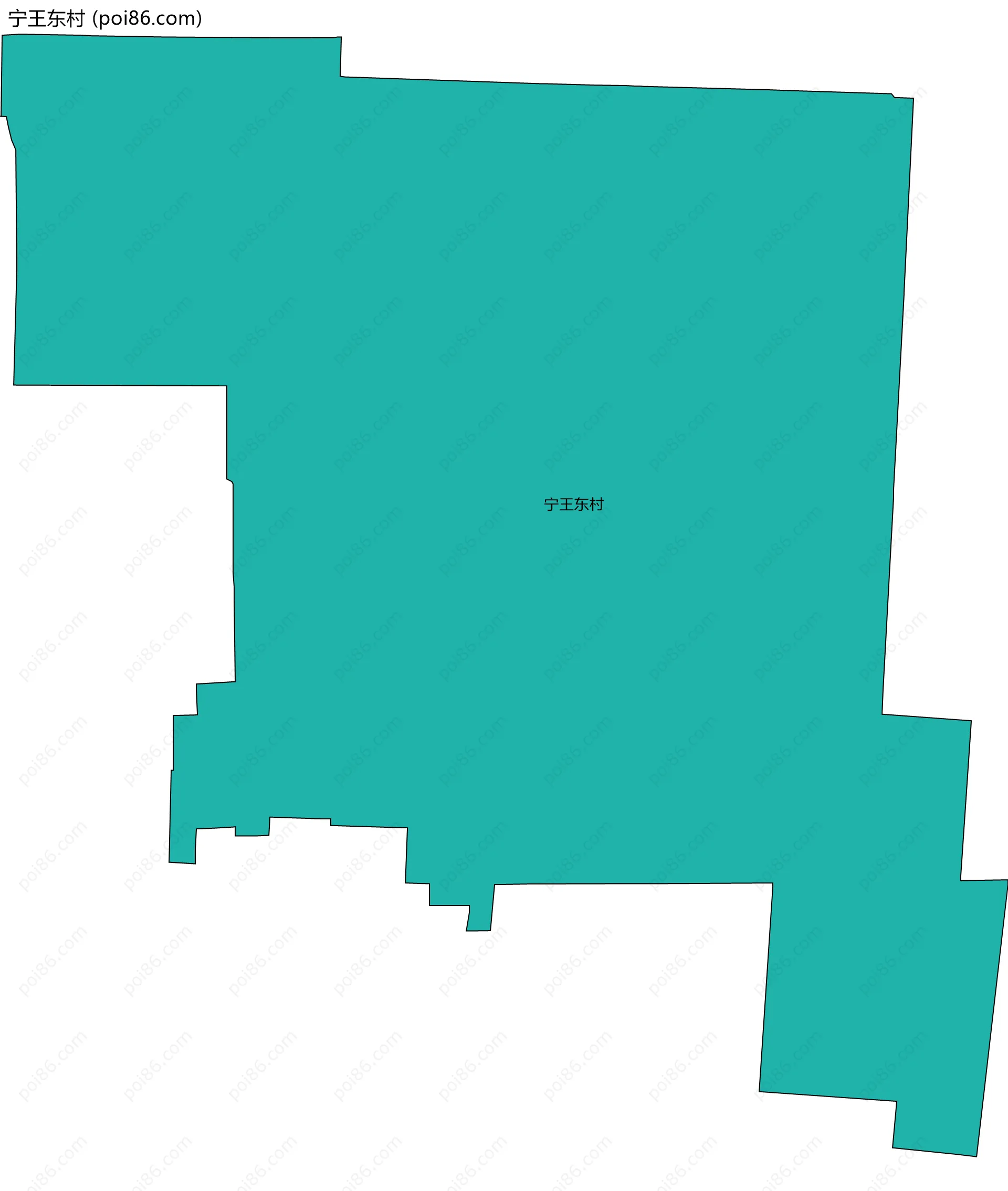 宁王东村边界地图