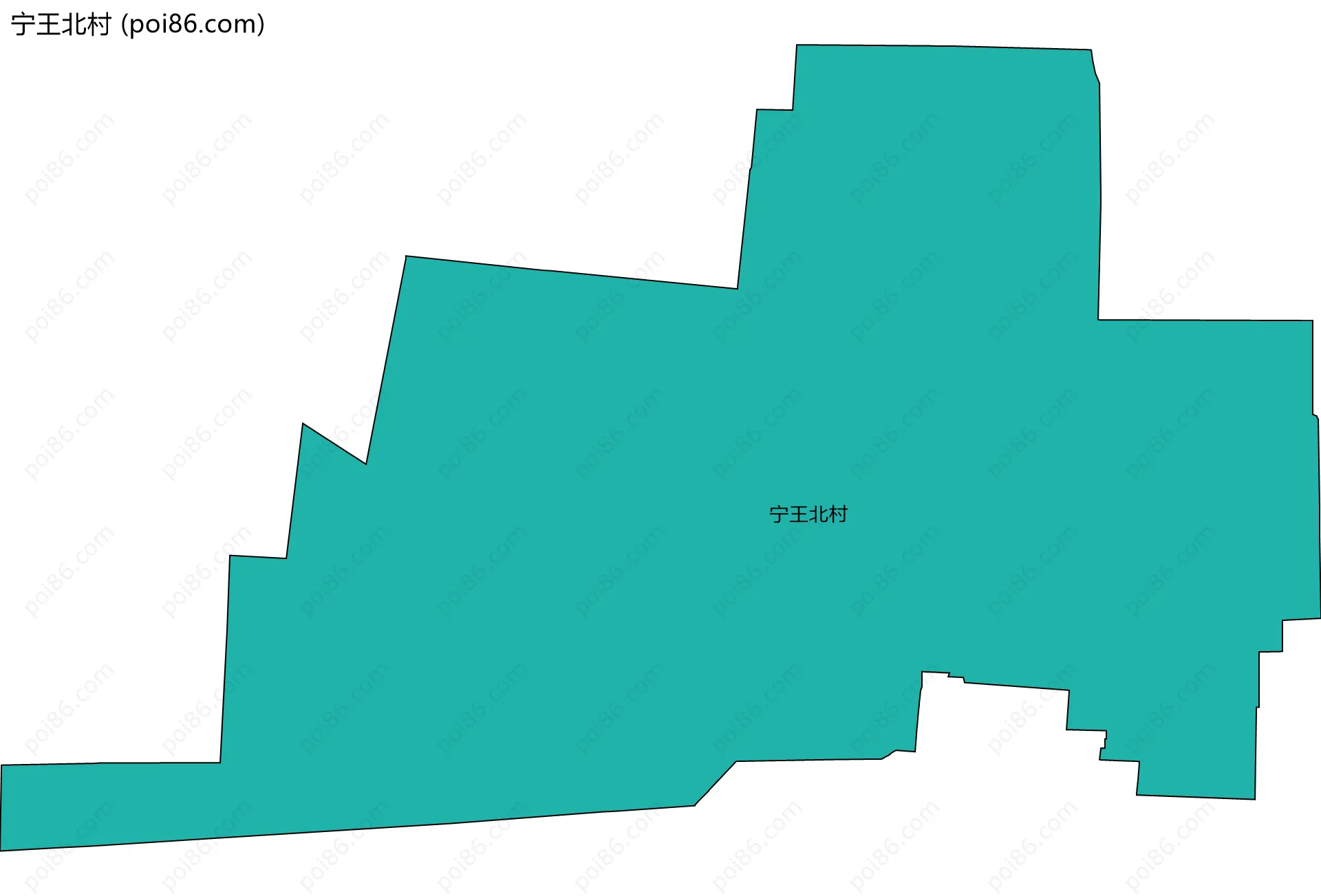 宁王北村边界地图