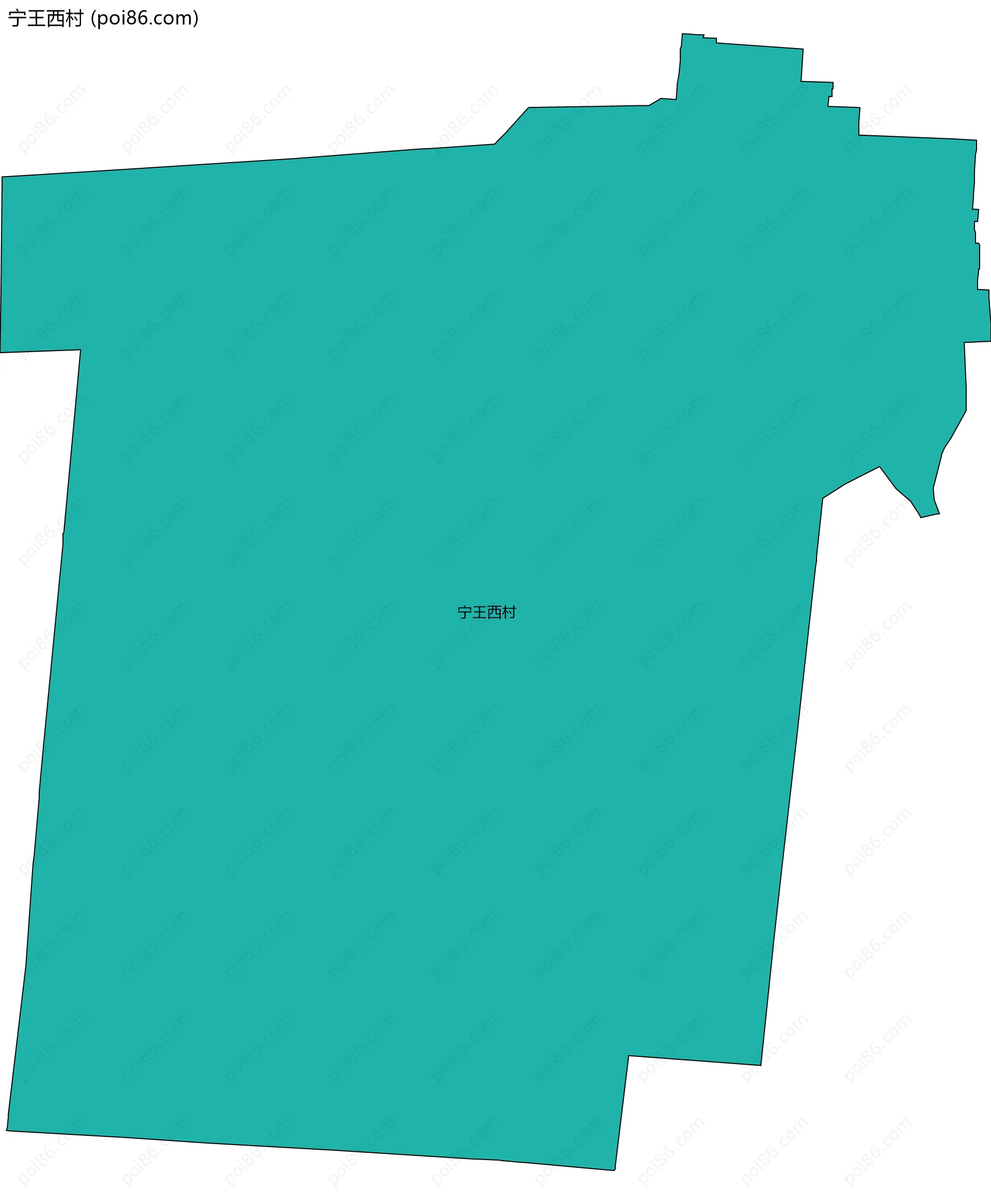 宁王西村边界地图