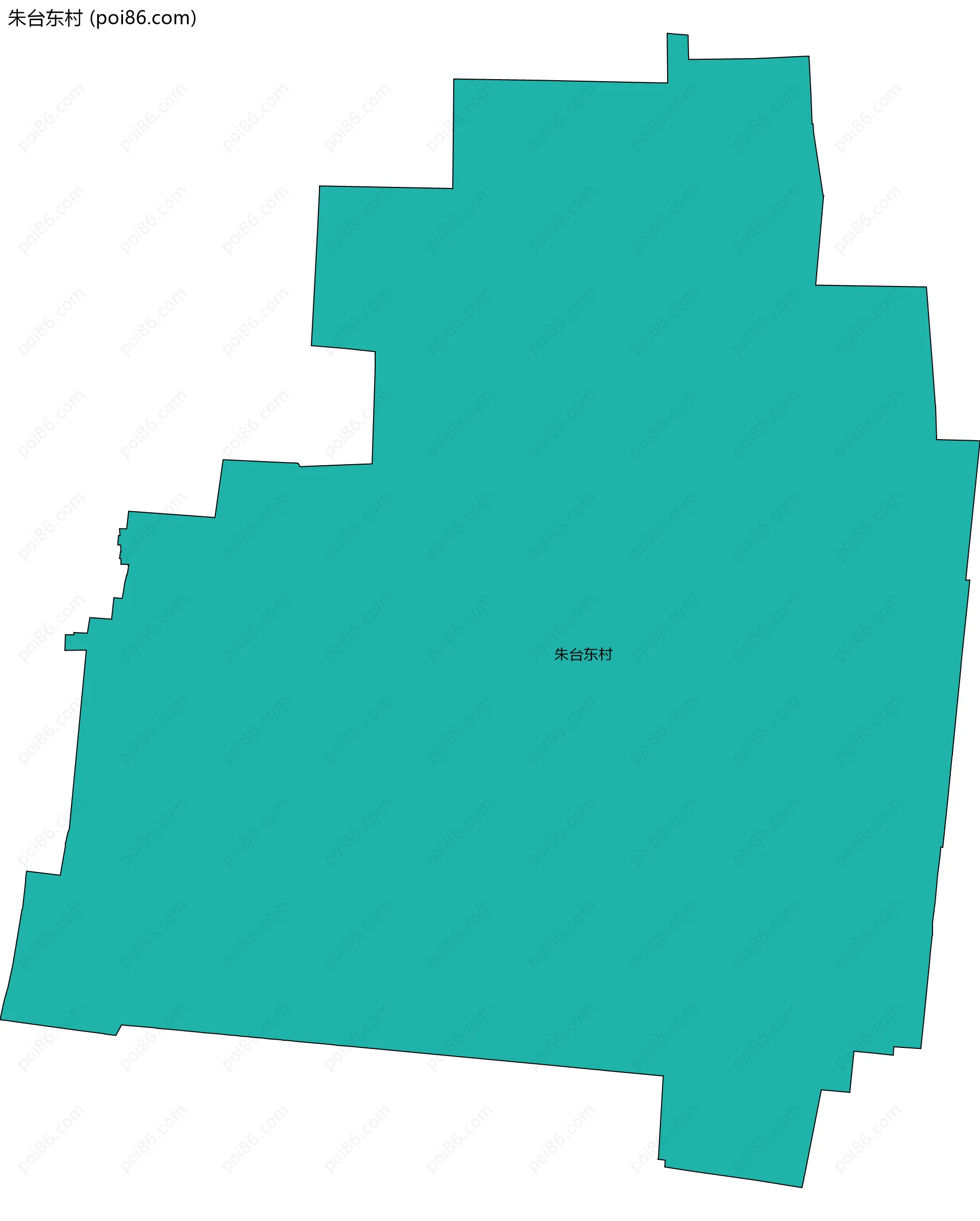 朱台东村边界地图