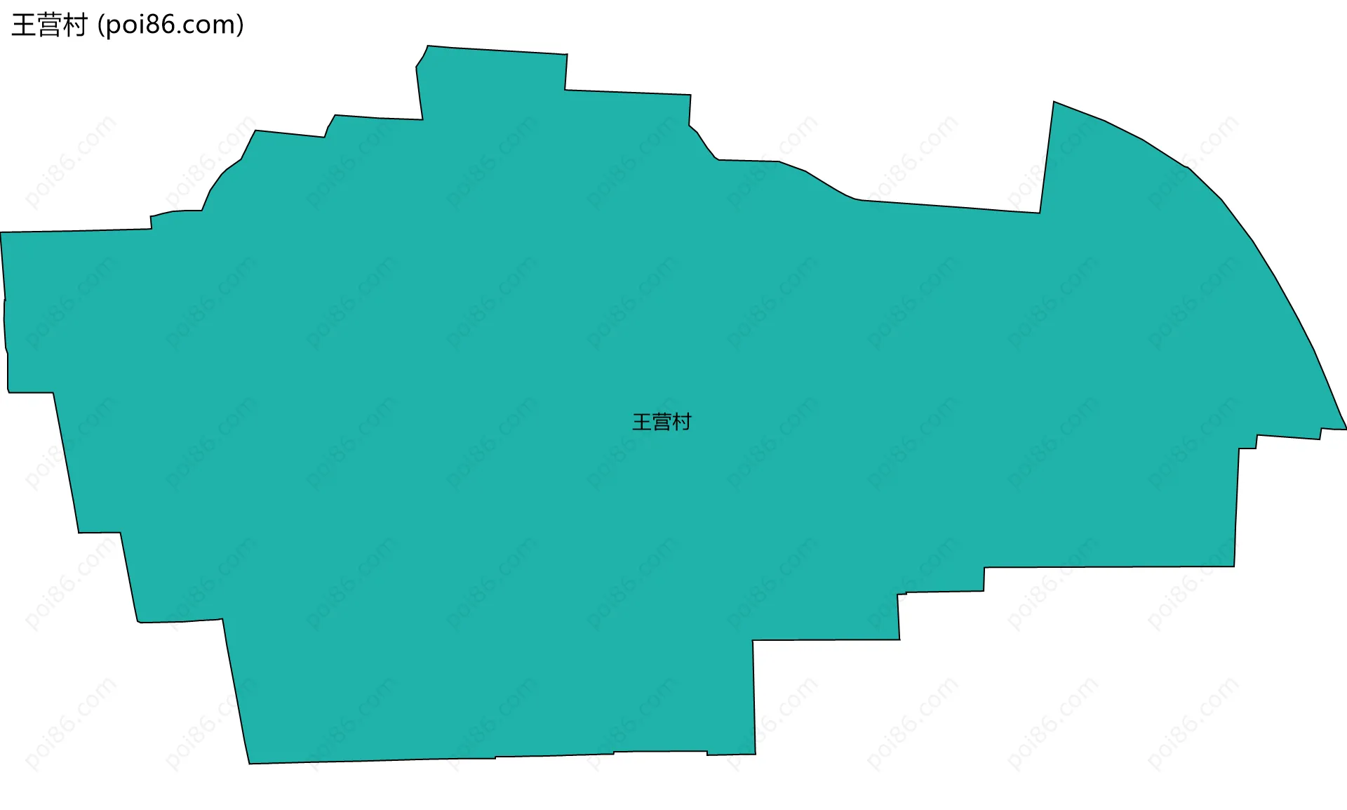 王营村边界地图