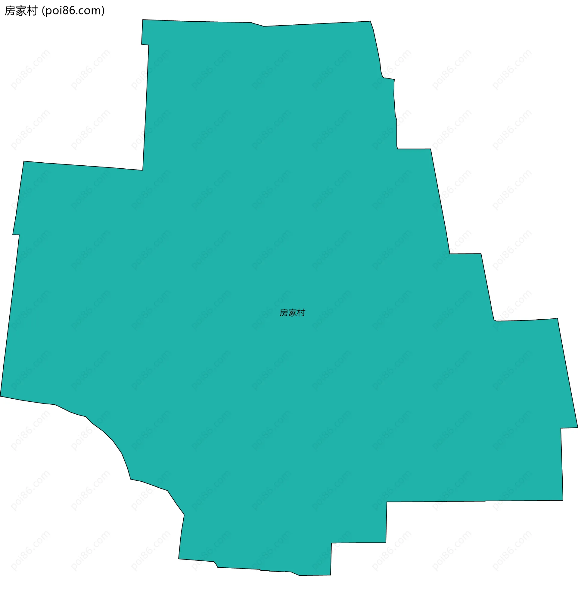 房家村边界地图
