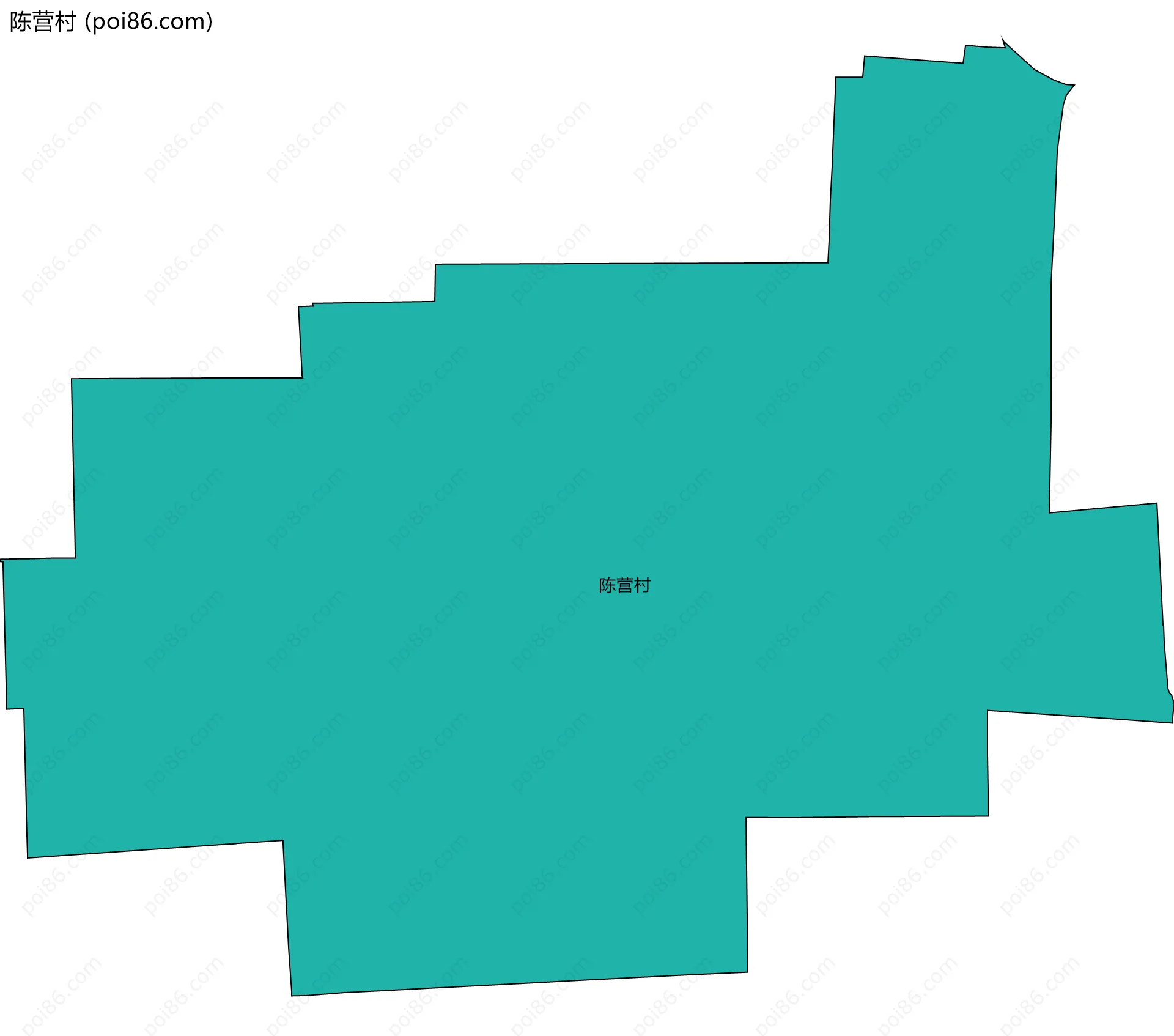 陈营村边界地图