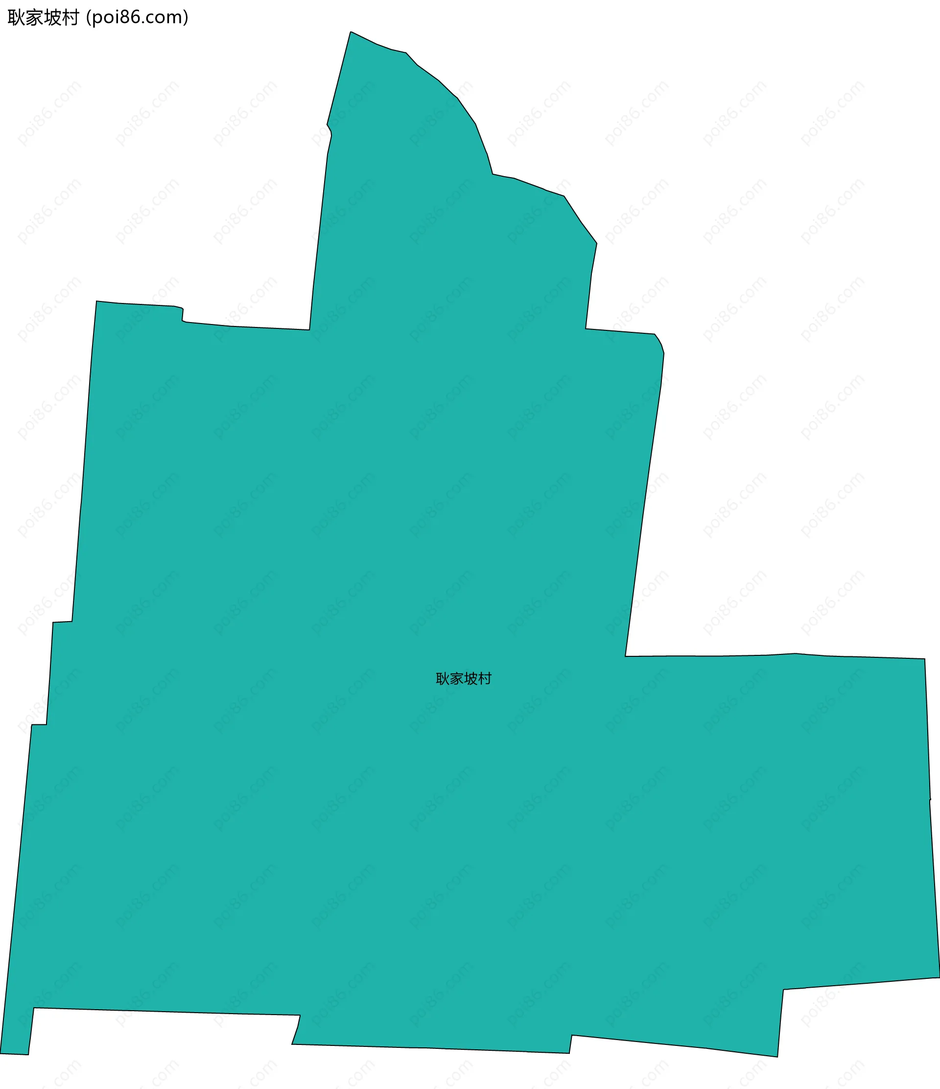 耿家坡村边界地图