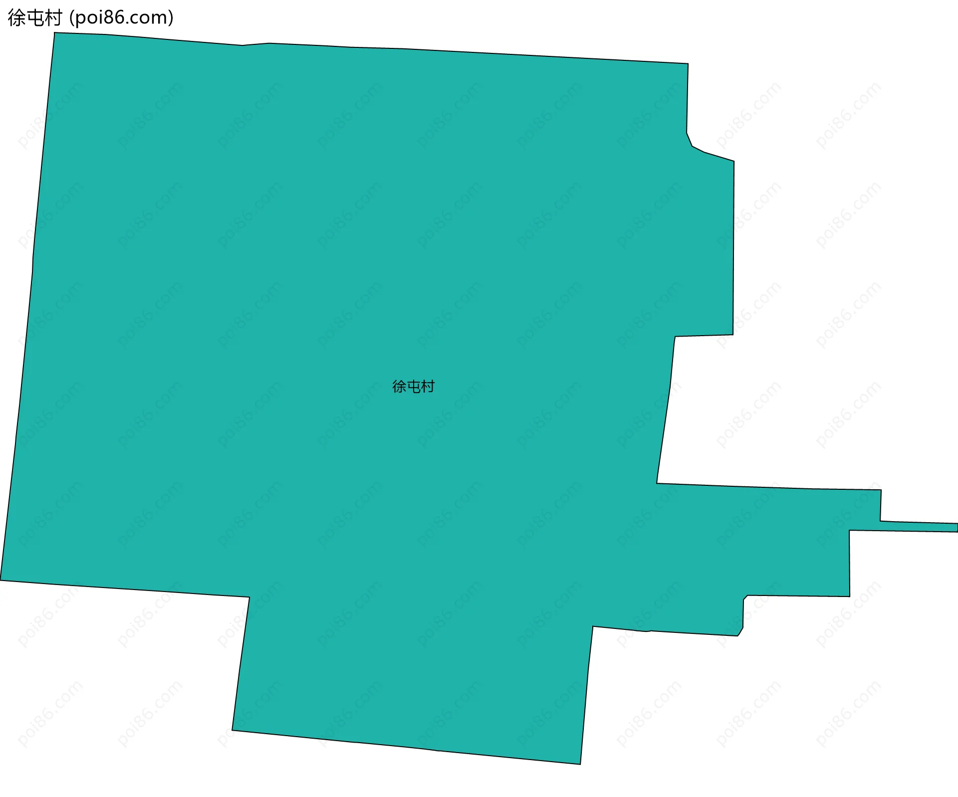 徐屯村边界地图