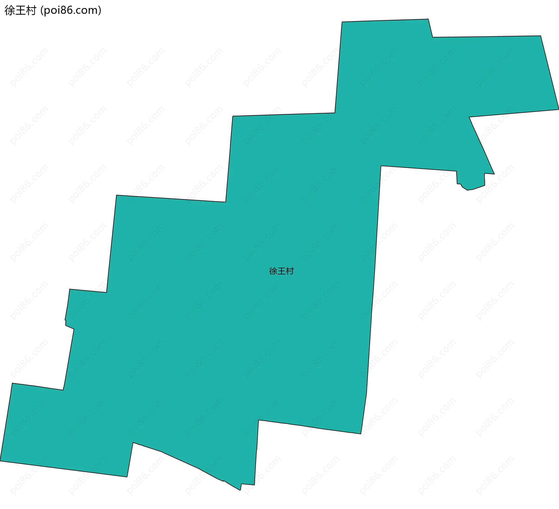 徐王村边界地图