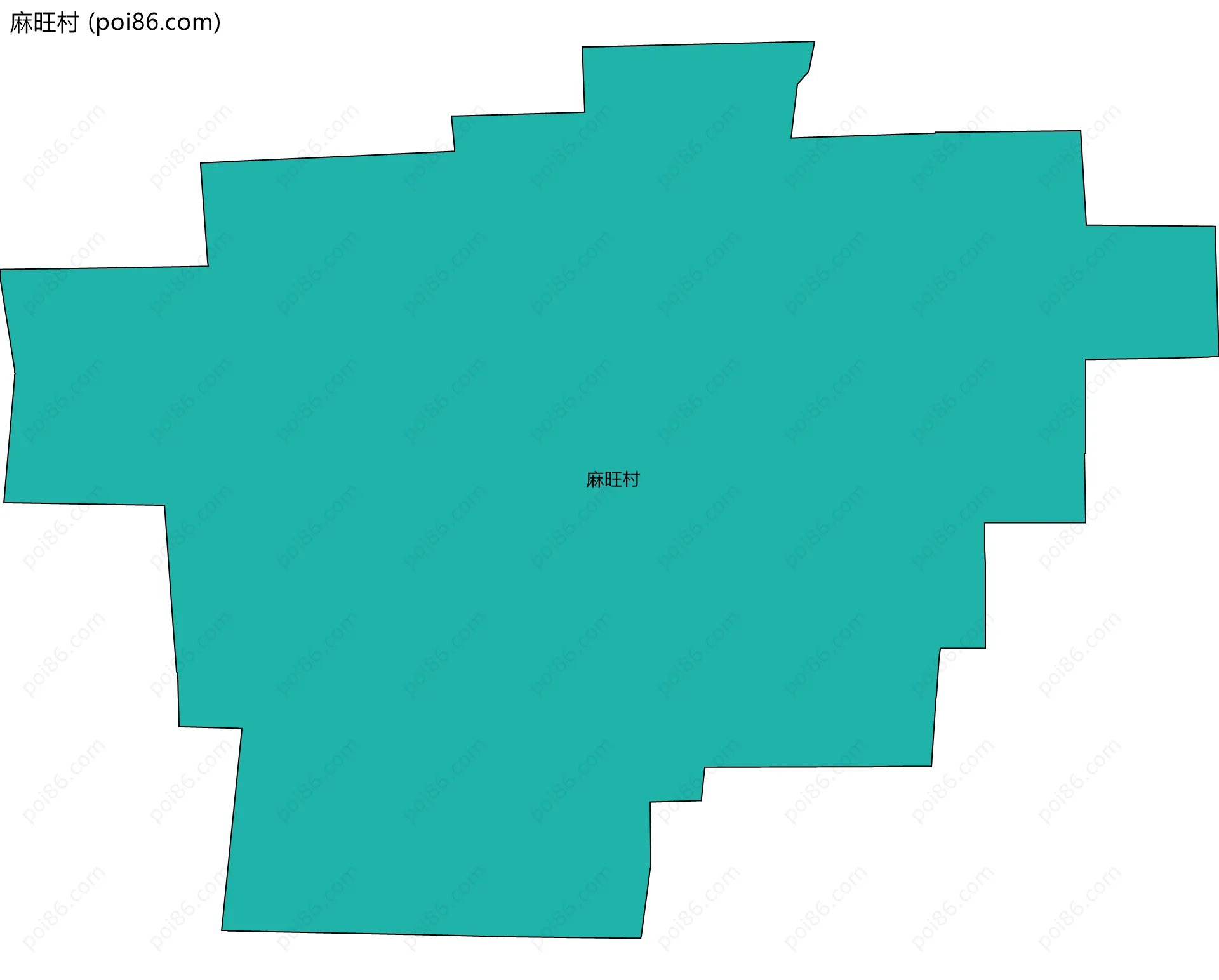 麻旺村边界地图