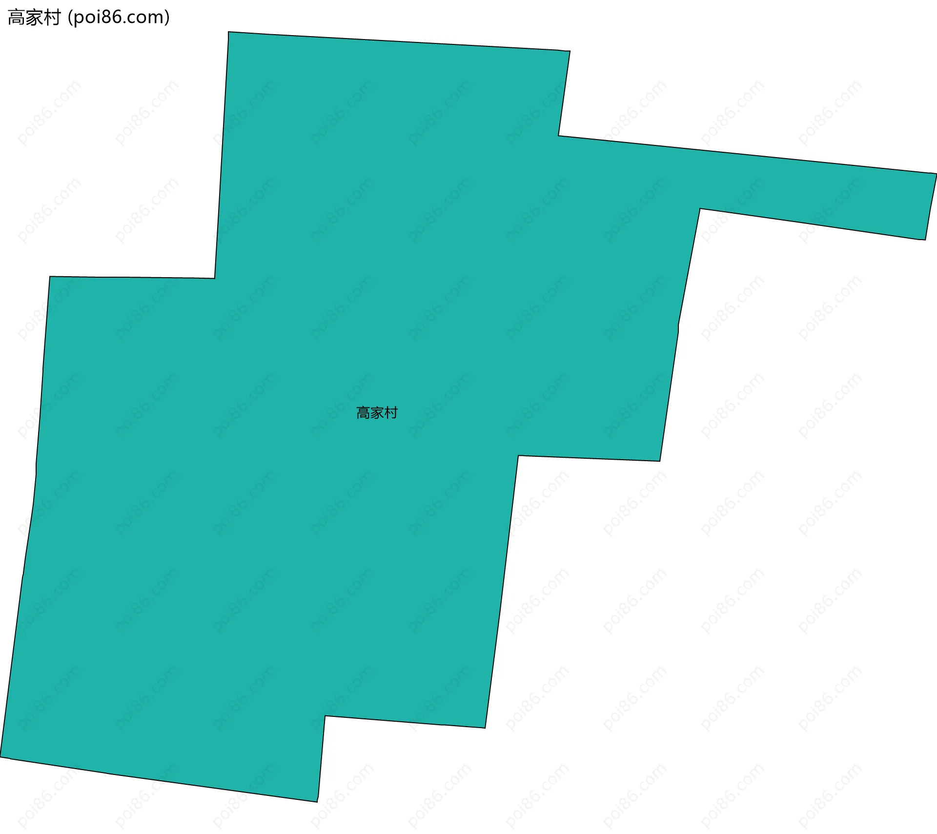 高家村边界地图
