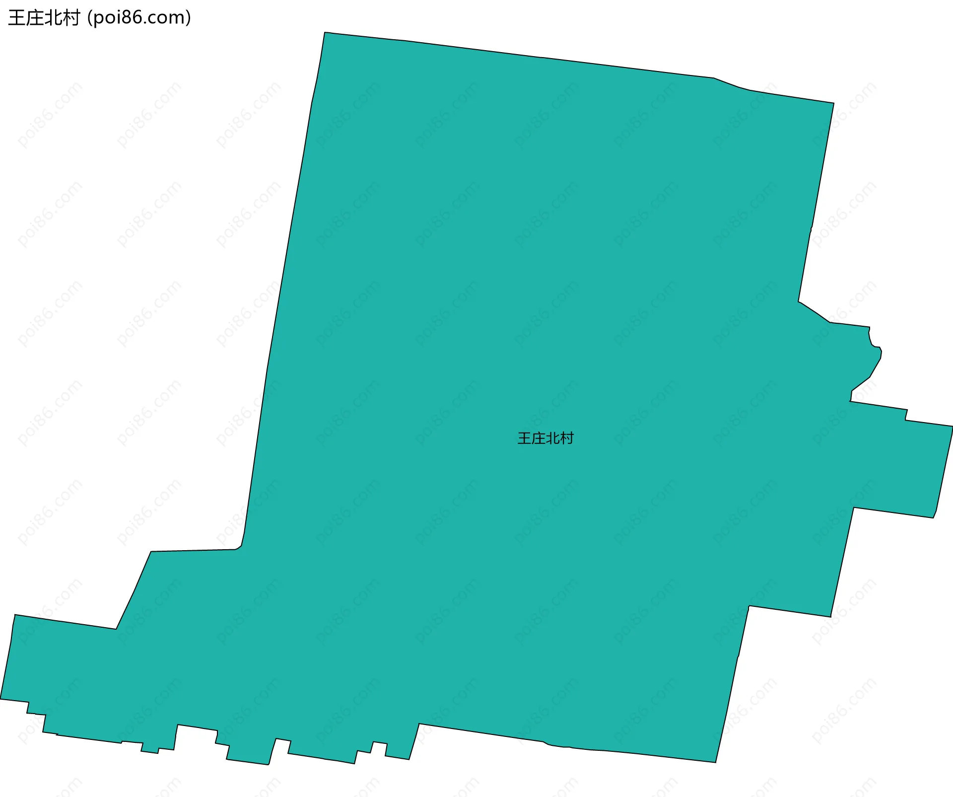 王庄北村边界地图