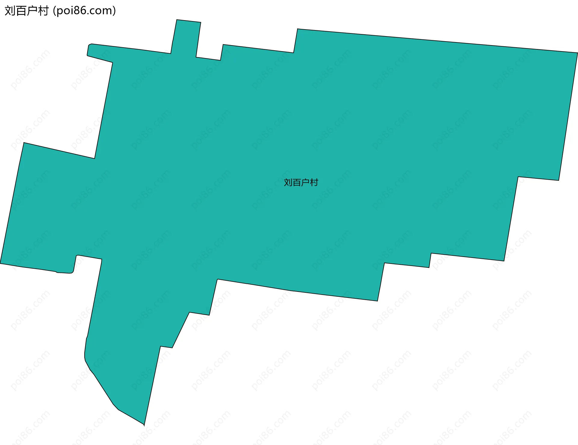 刘百户村边界地图