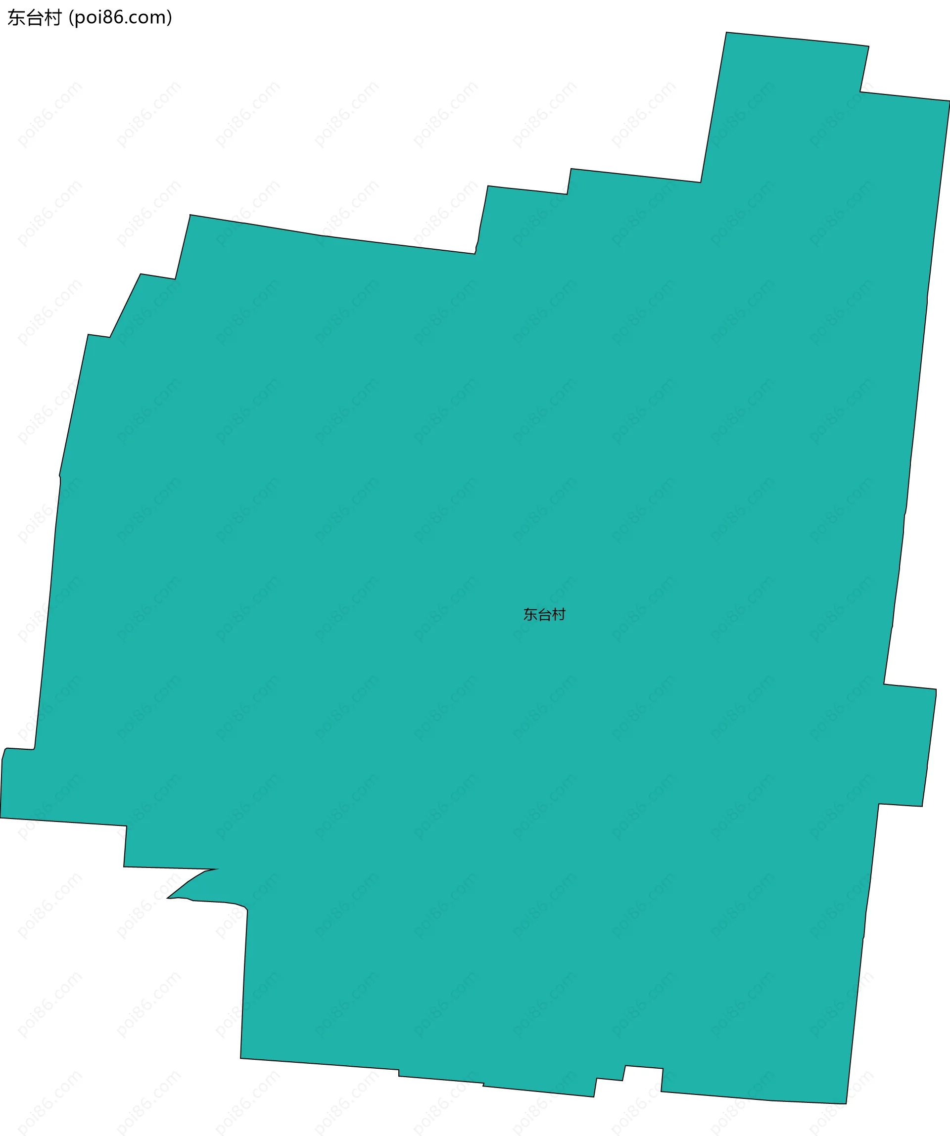 东台村边界地图