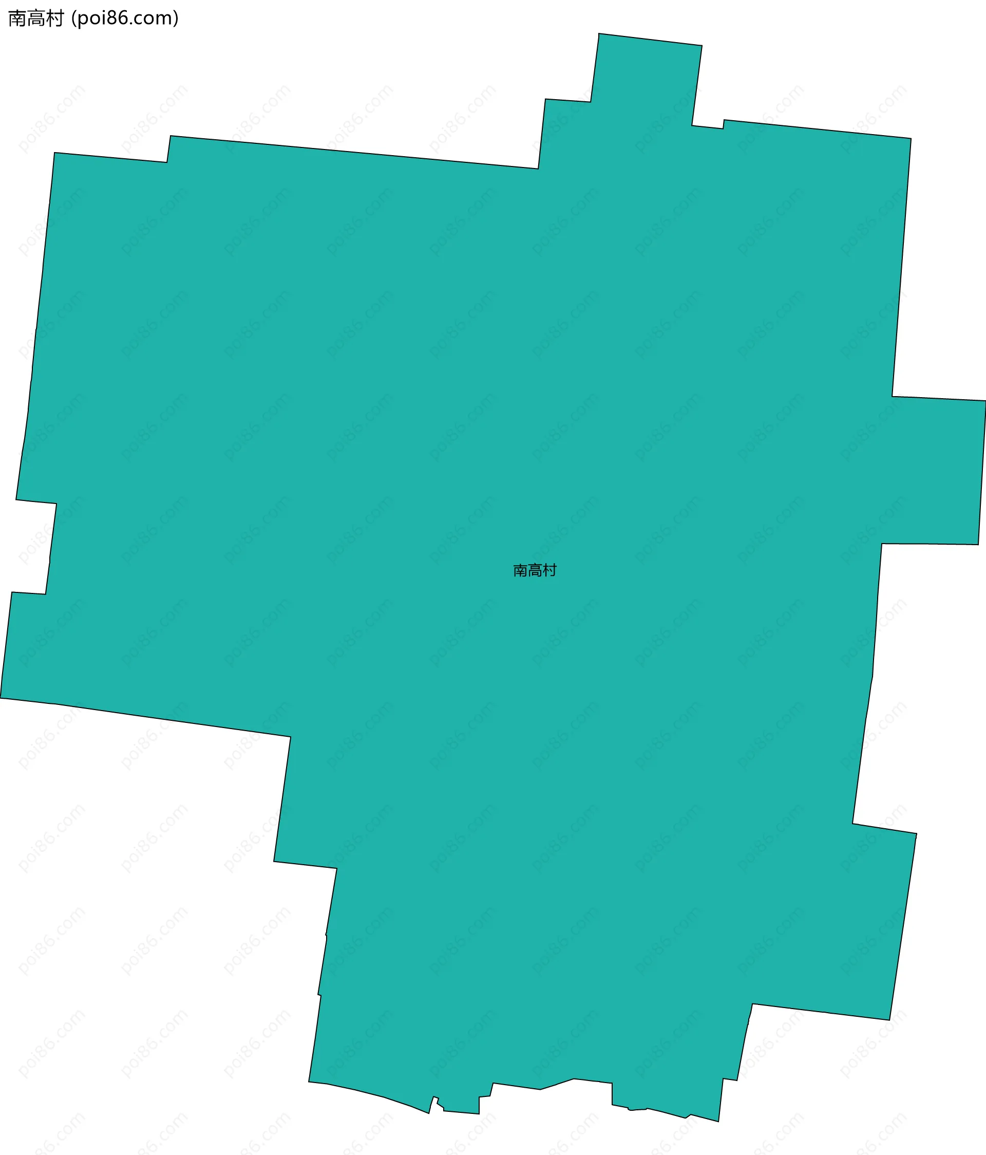 南高村边界地图