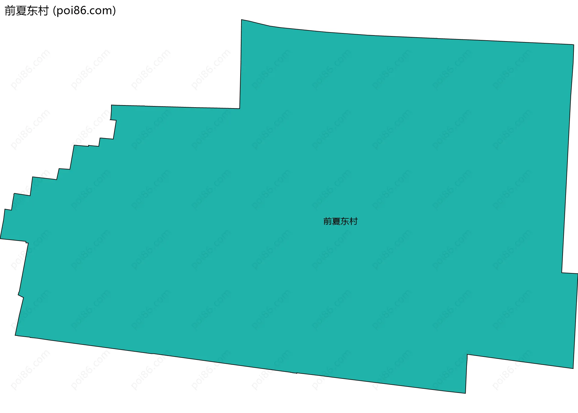 前夏东村边界地图
