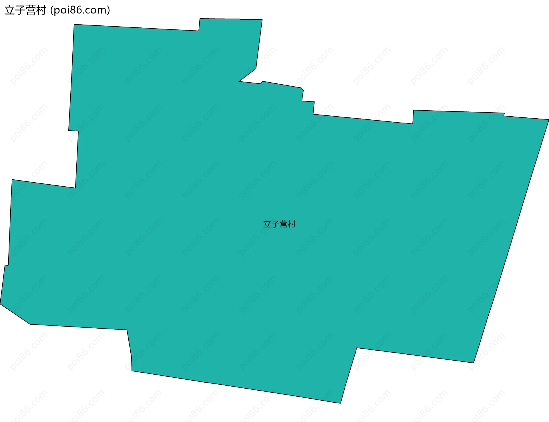 立子营村边界地图