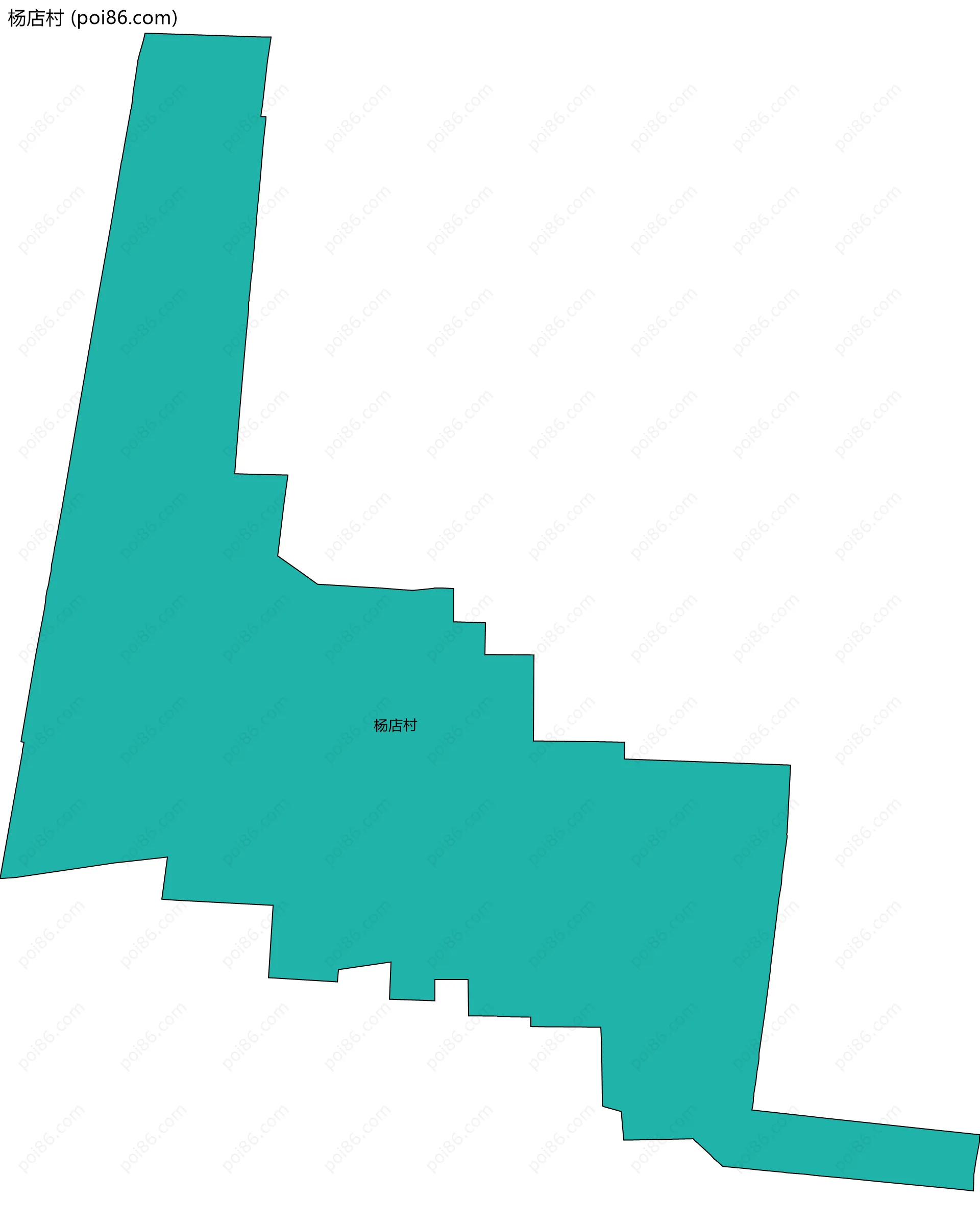 杨店村边界地图
