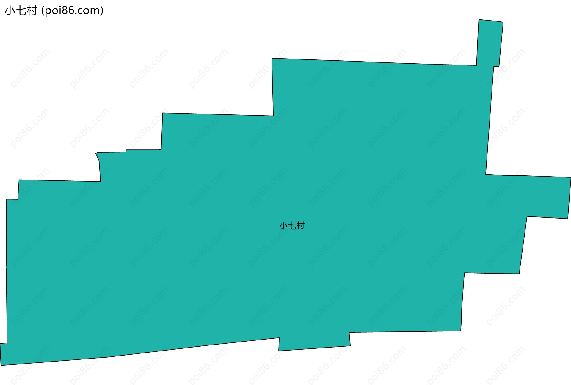 小七村边界地图