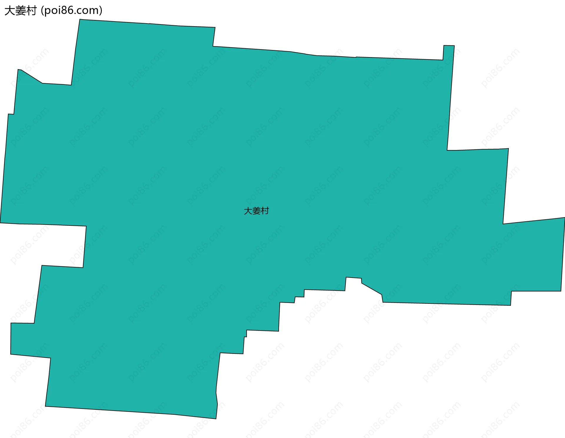 大姜村边界地图