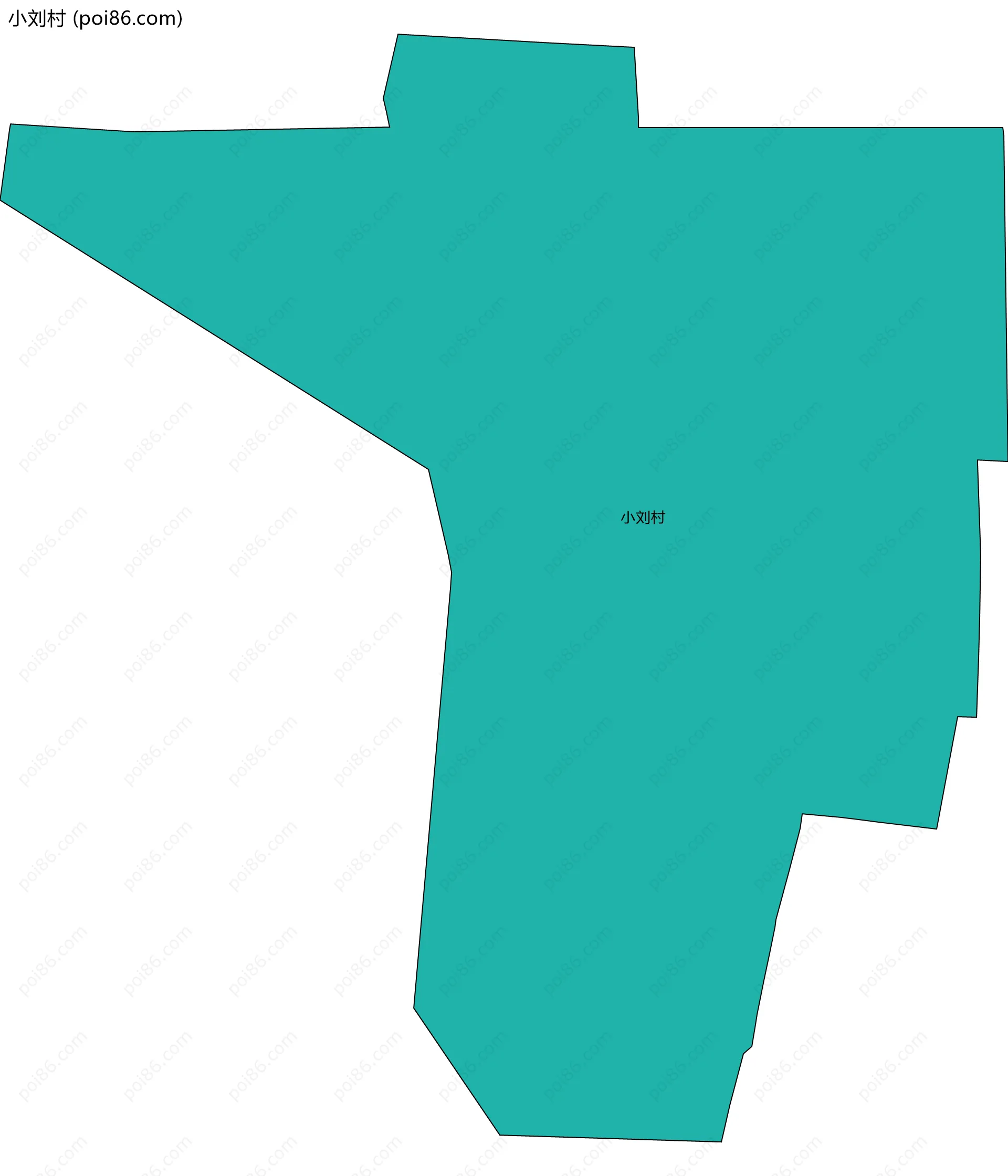 小刘村边界地图