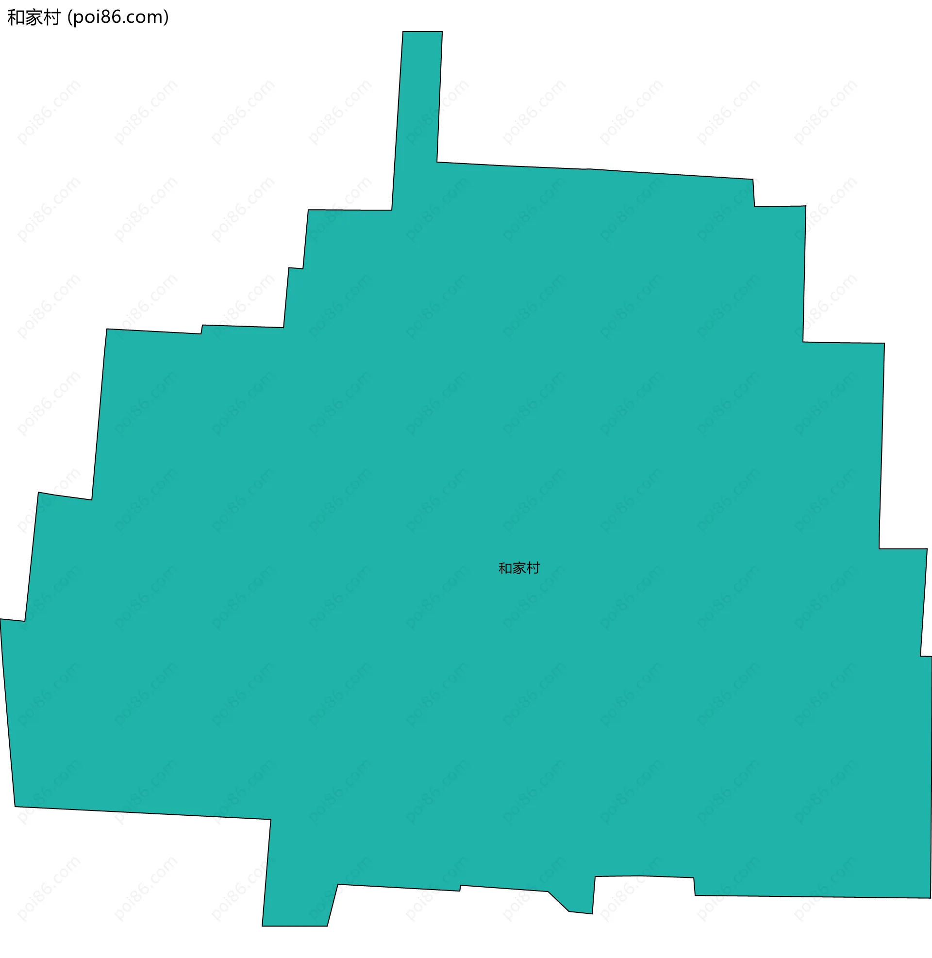 和家村边界地图
