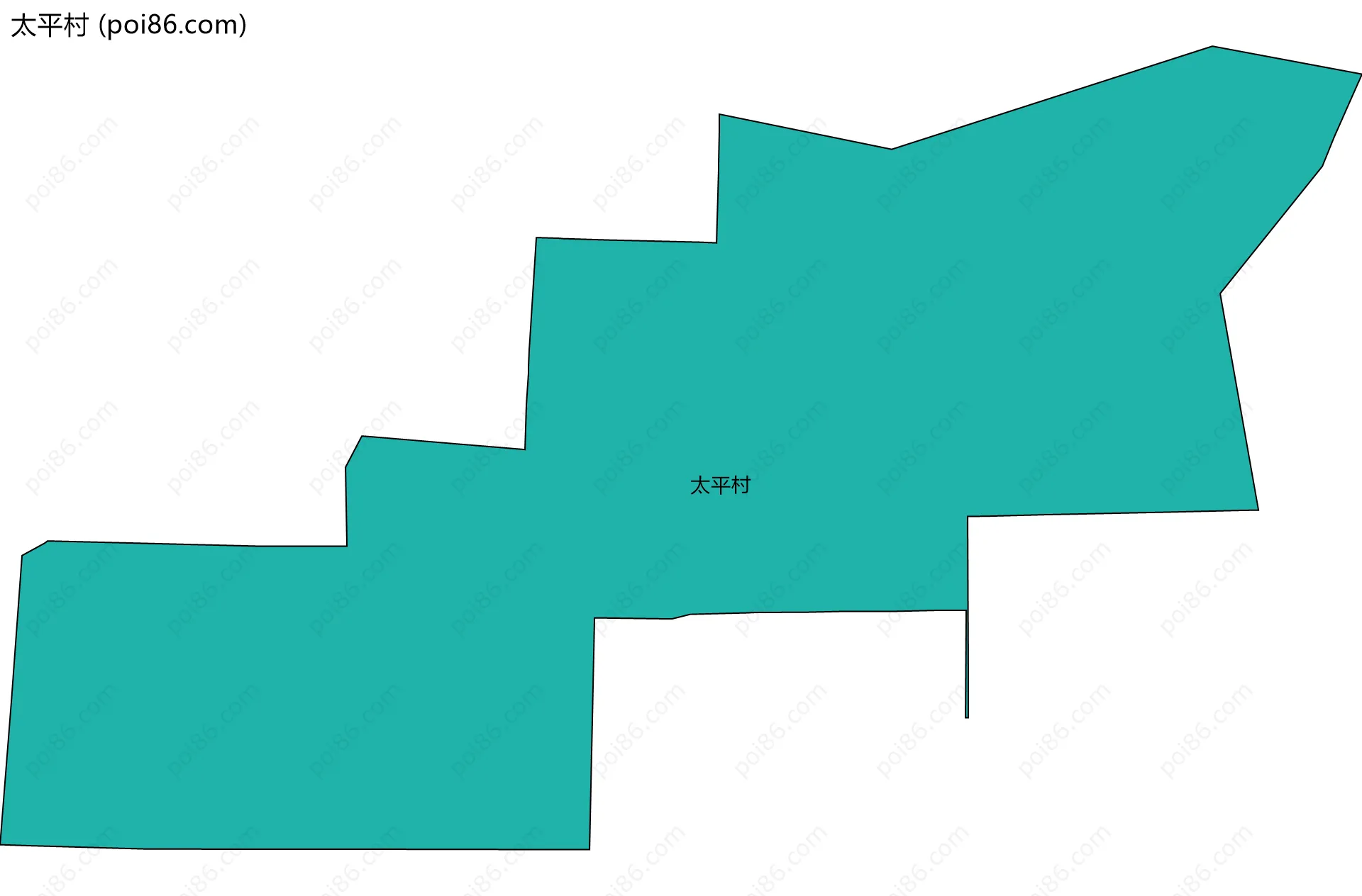 太平村边界地图