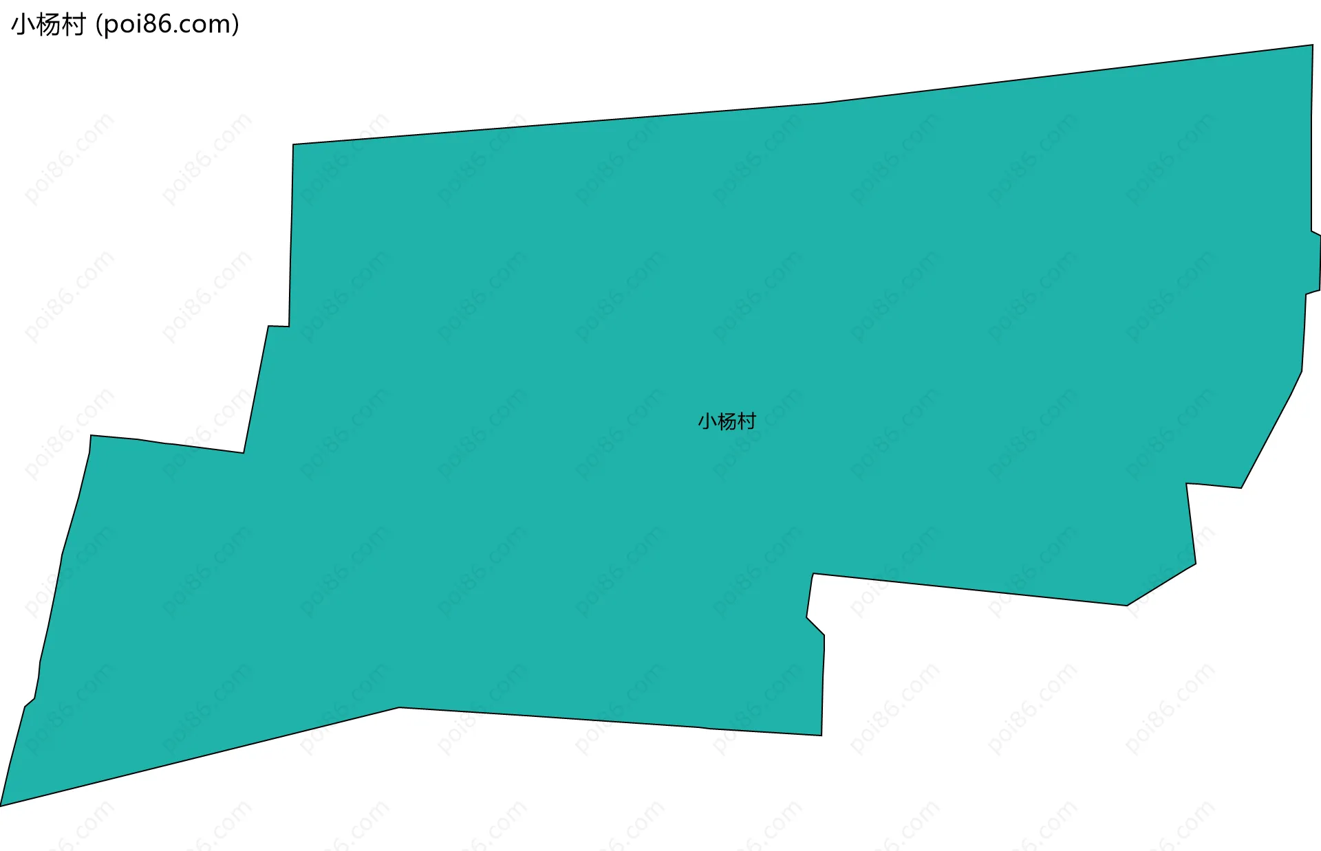 小杨村边界地图