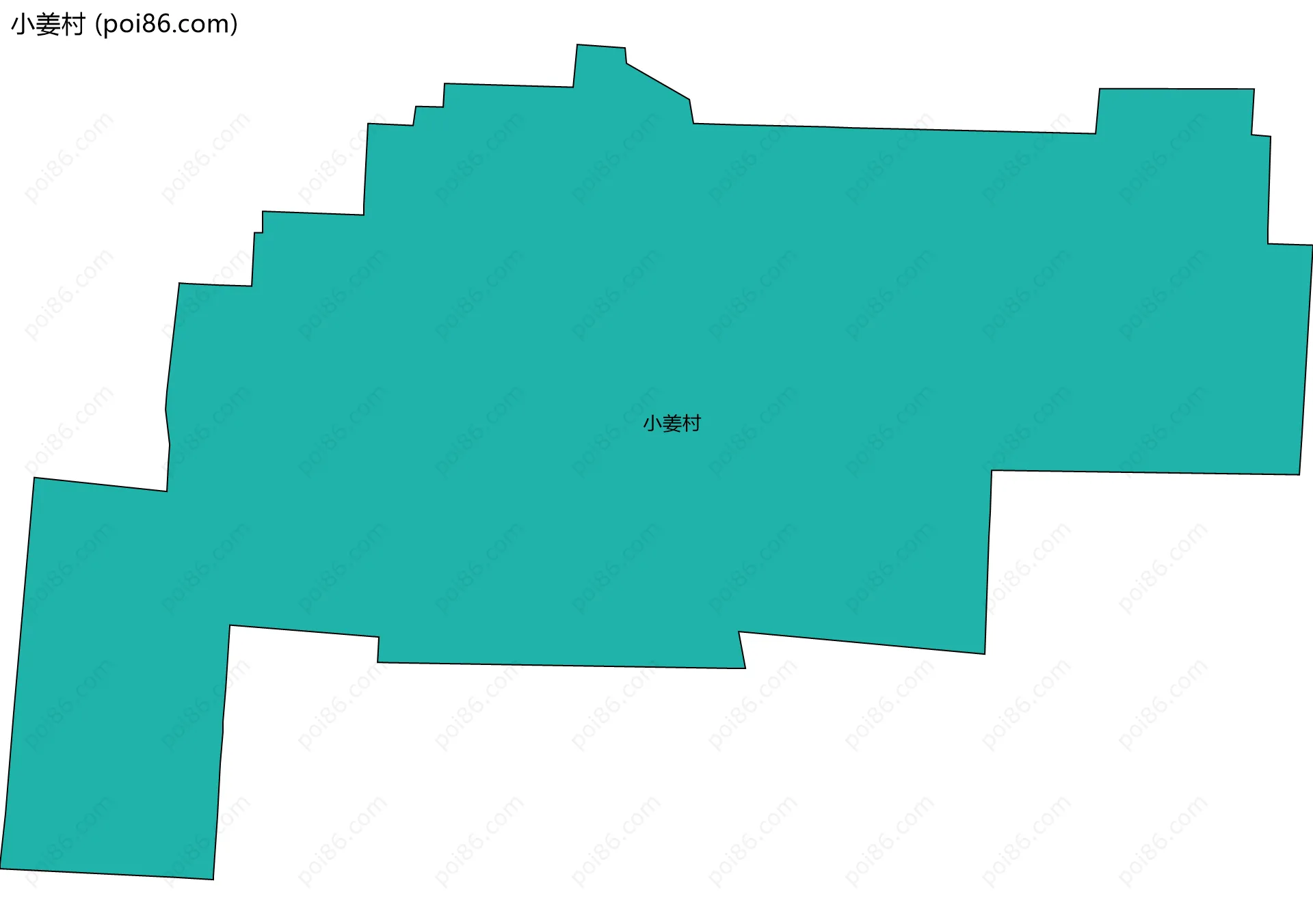 小姜村边界地图