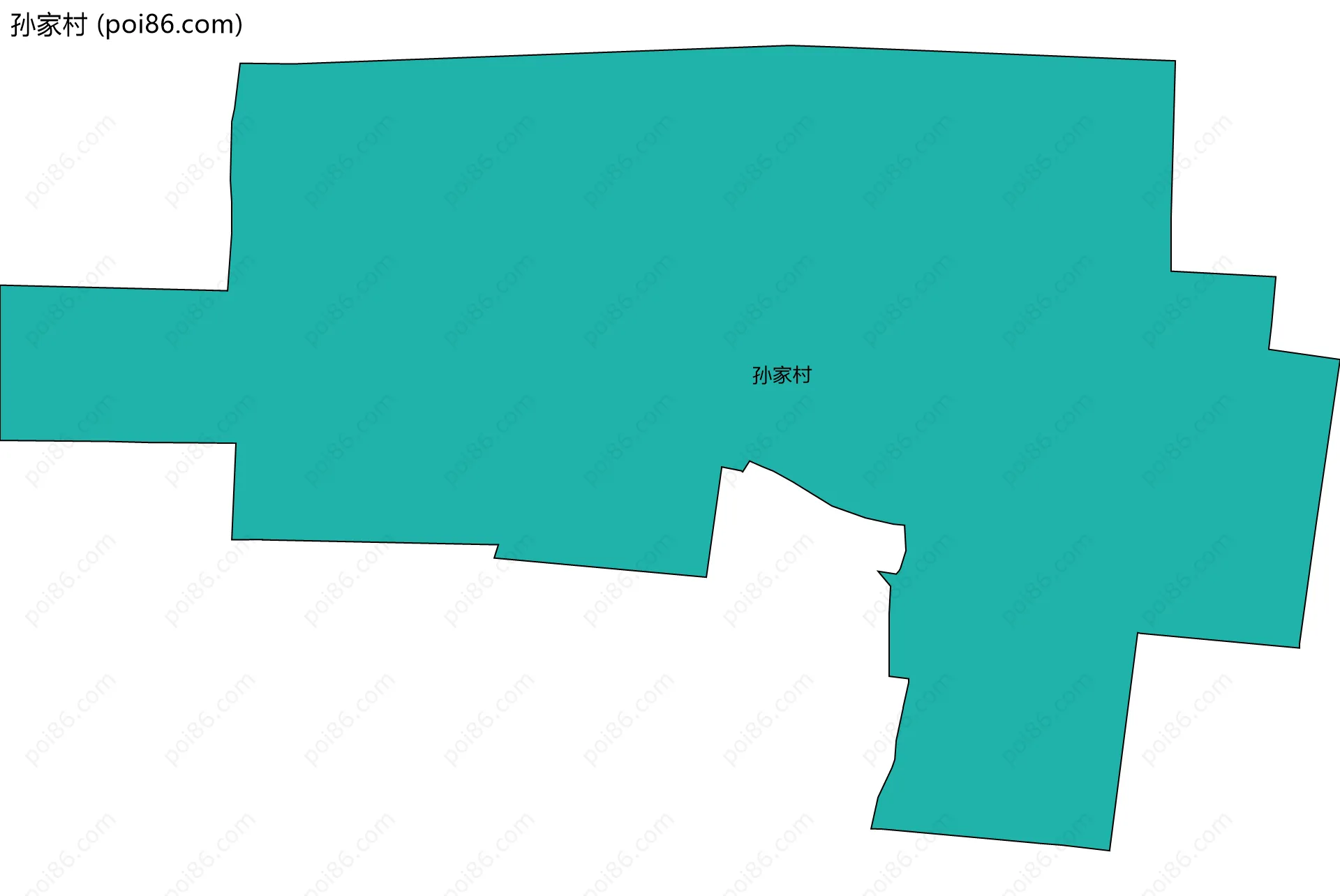 孙家村边界地图