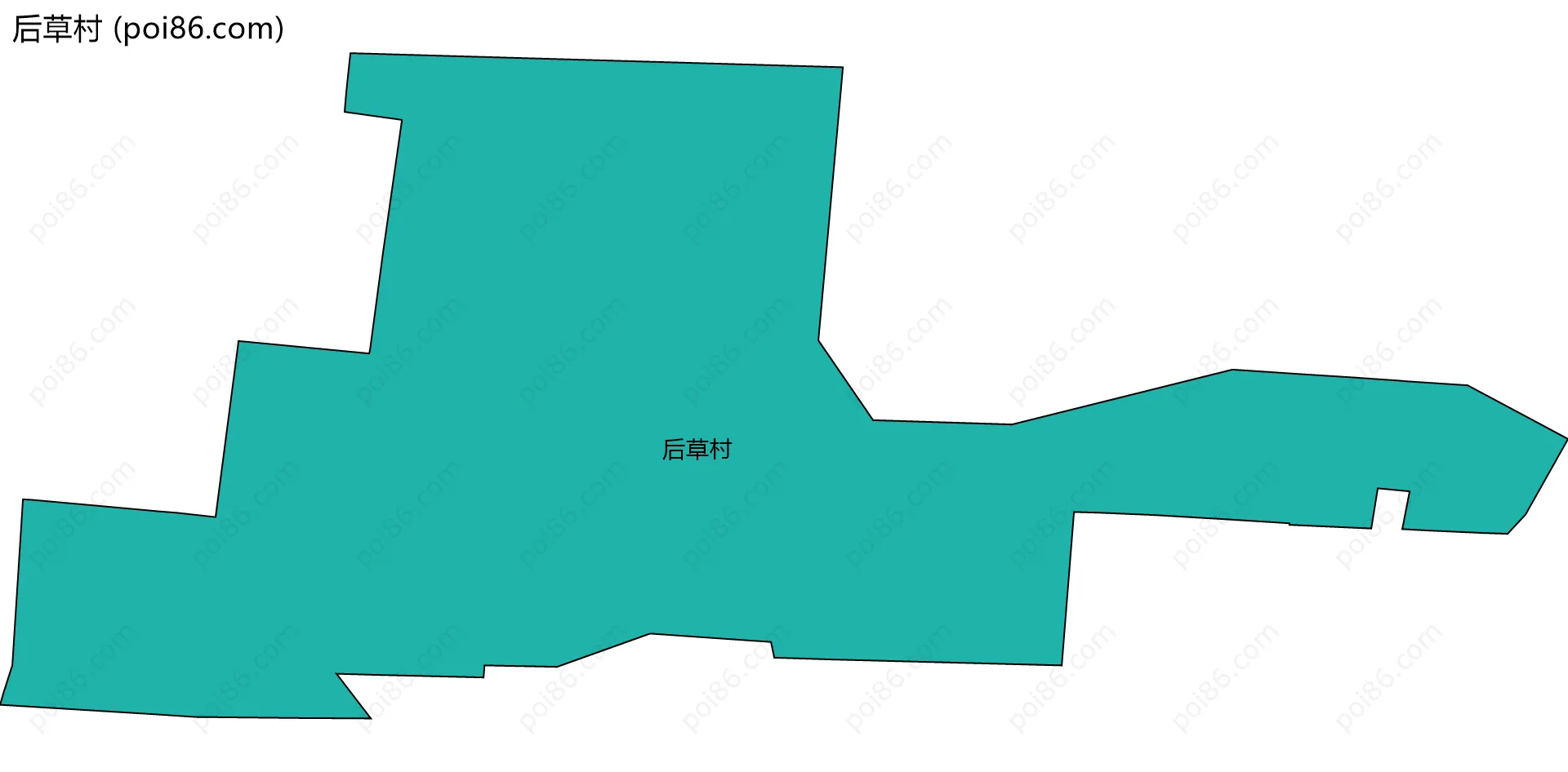 后草村边界地图