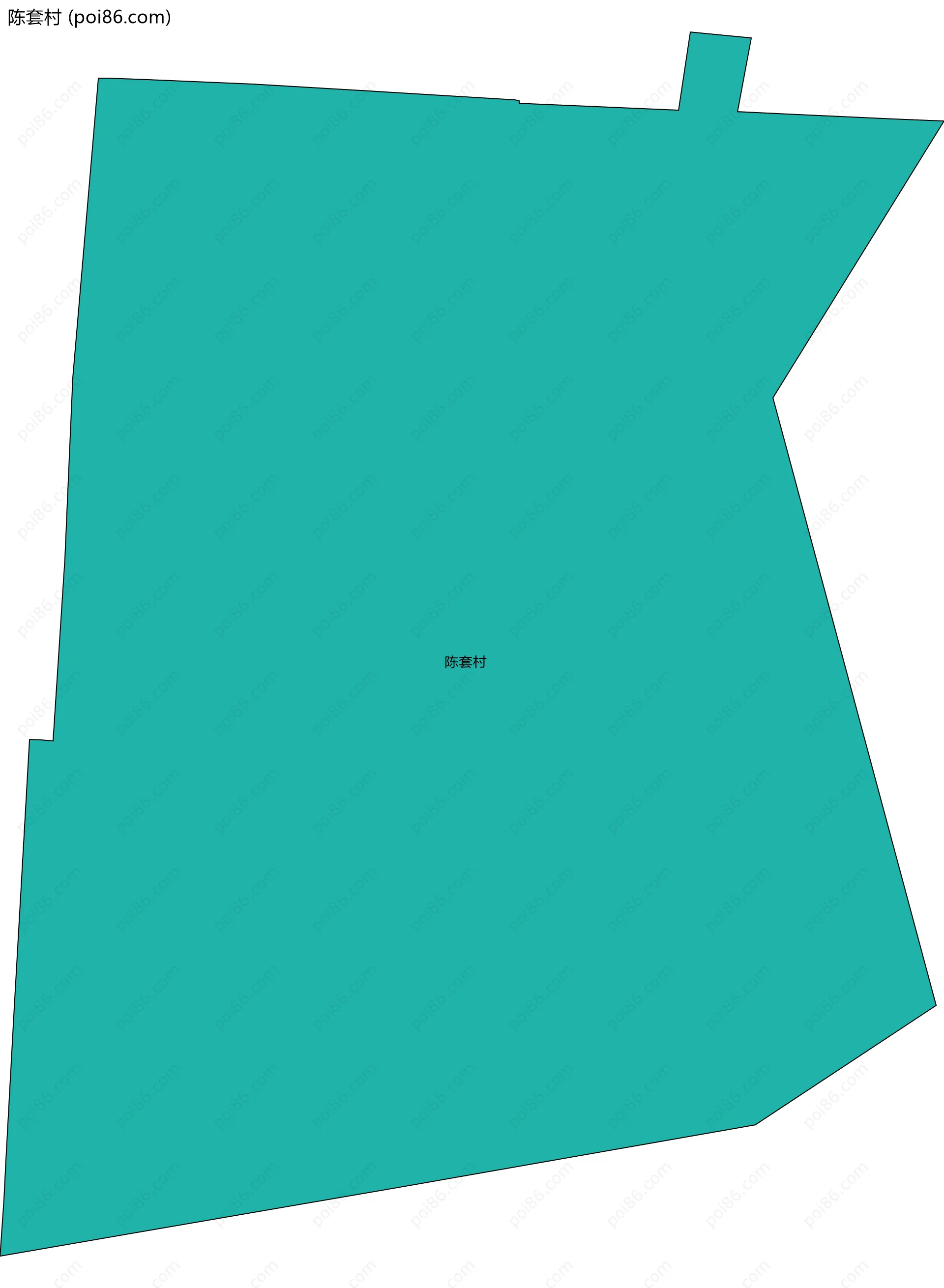 陈套村边界地图