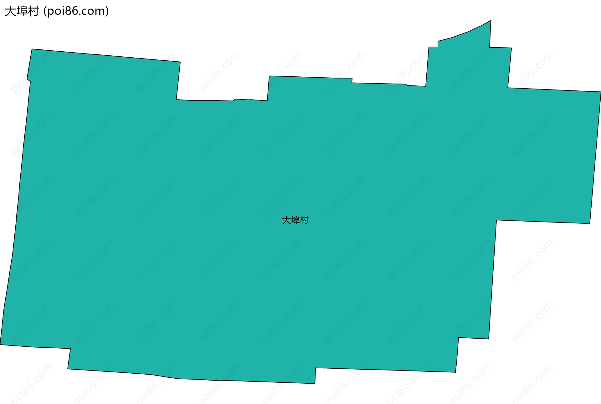大埠村边界地图