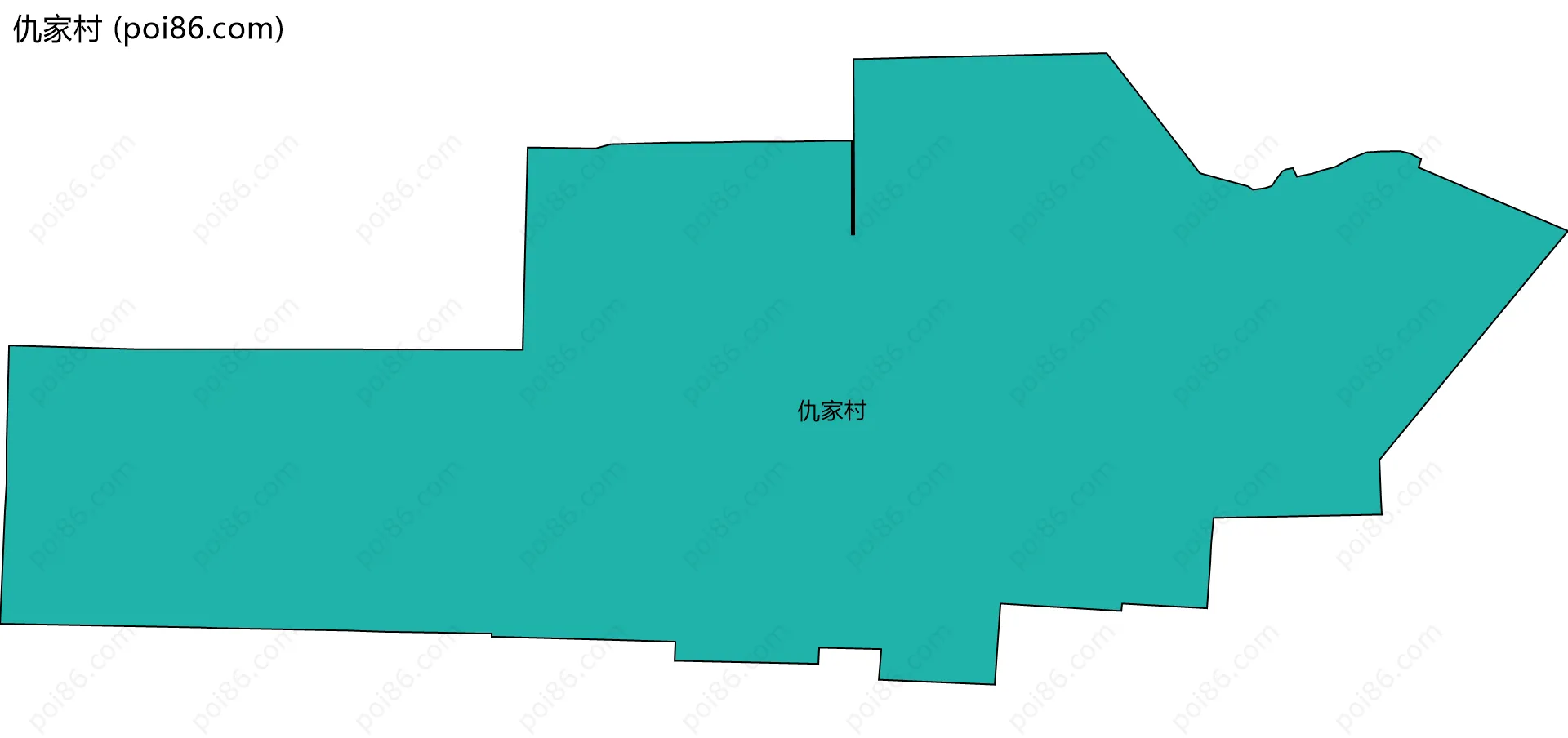 仇家村边界地图