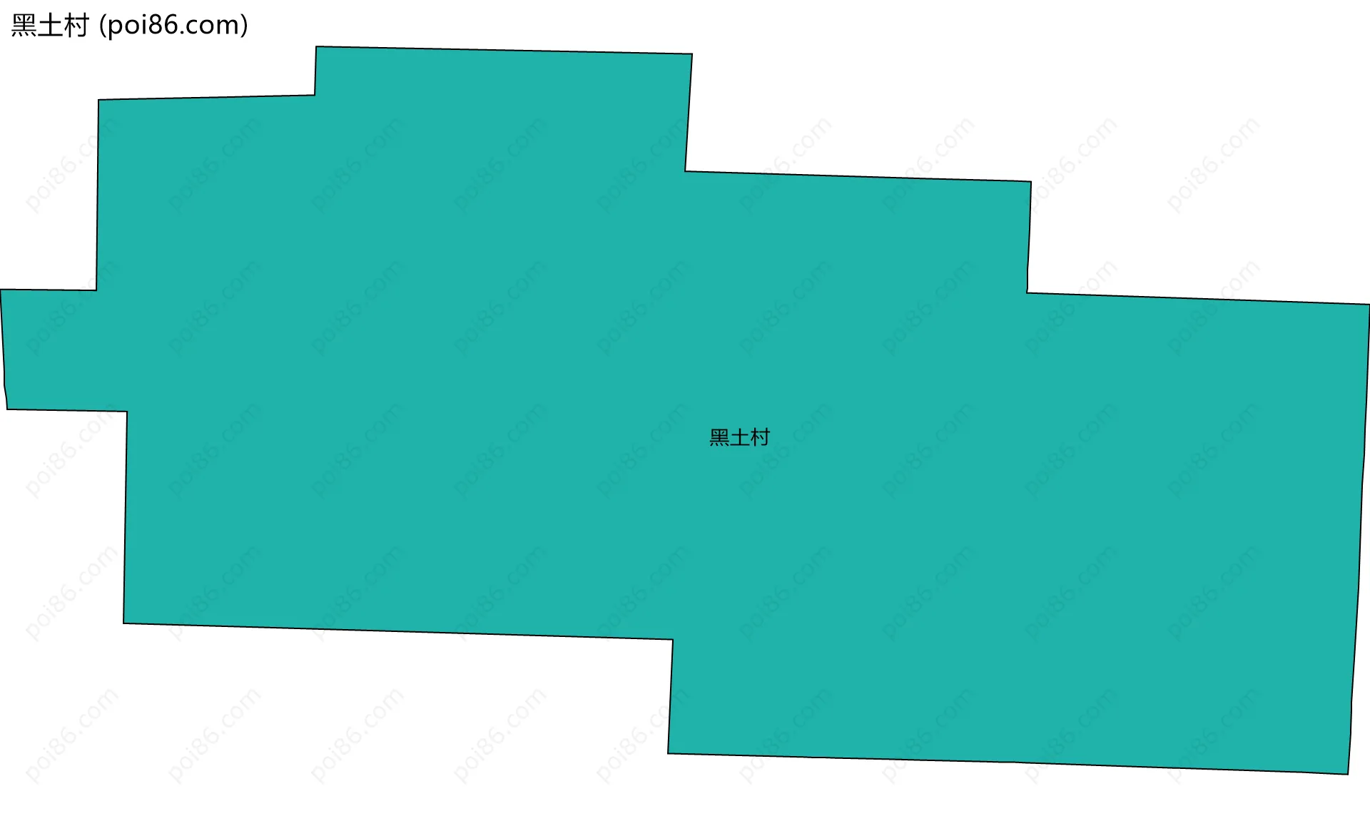 黑土村边界地图