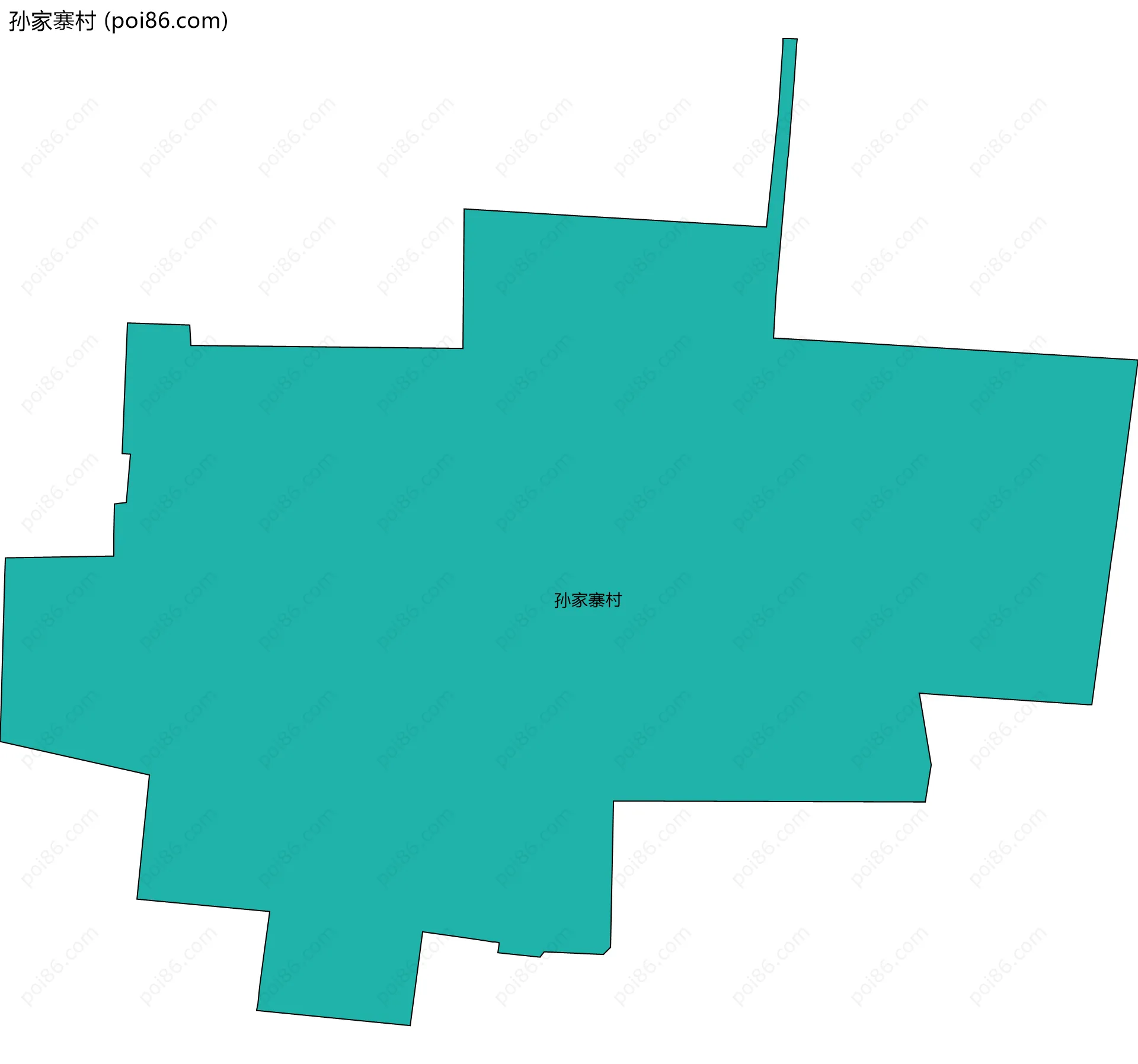 孙家寨村边界地图